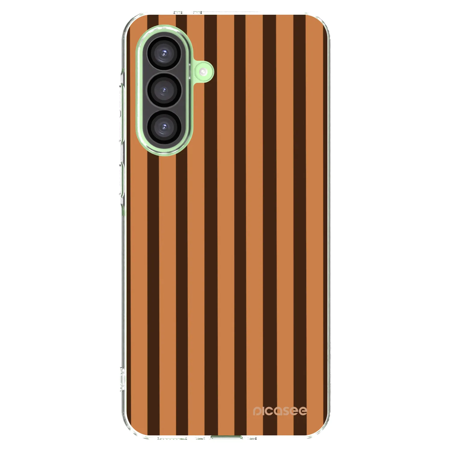 Picasee Samsung Galaxy A26 5G A266B Hülle - Transparentes Silikon - Caramel lines