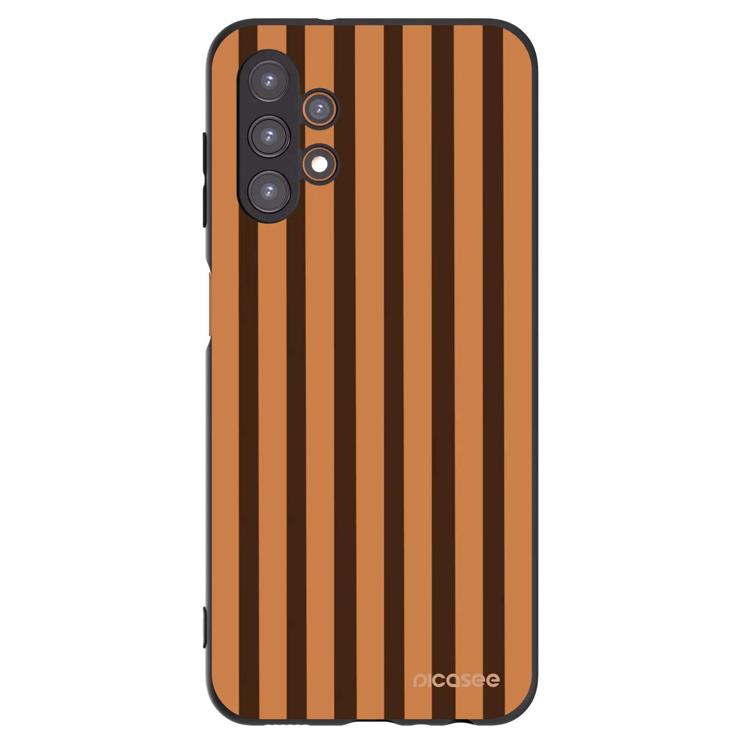 Picasee Samsung Galaxy A13 5G Hülle - Schwarzes Silikon - Caramel lines