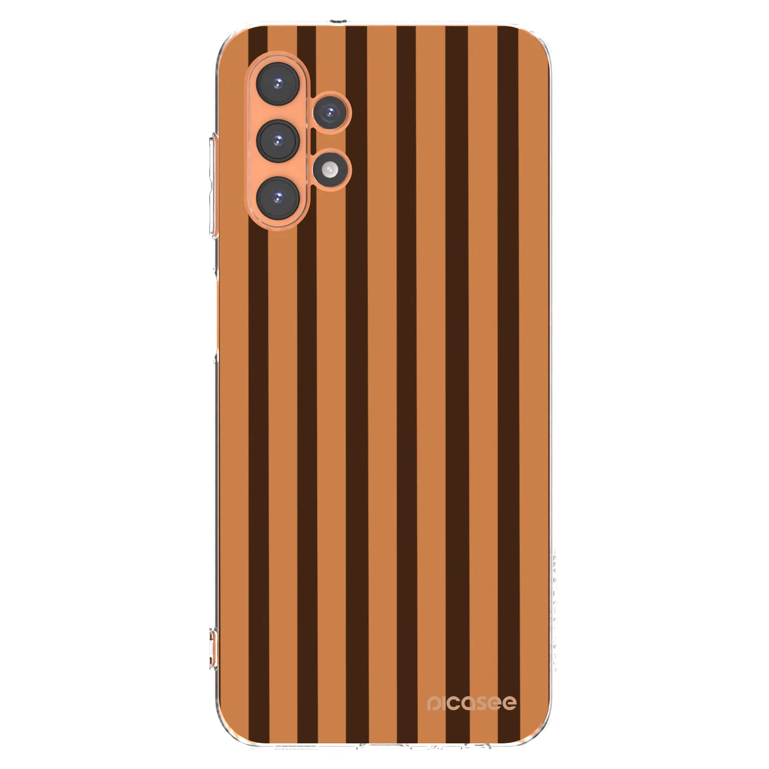 Picasee Samsung Galaxy A13 5G Hülle - Transparentes Silikon - Caramel lines