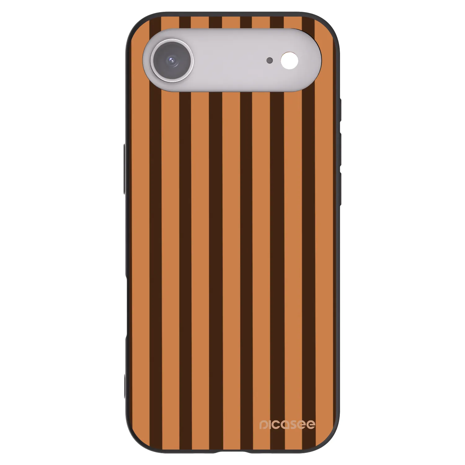 Picasee Apple iPhone Air Hülle - Schwarzes Silikon - Caramel lines