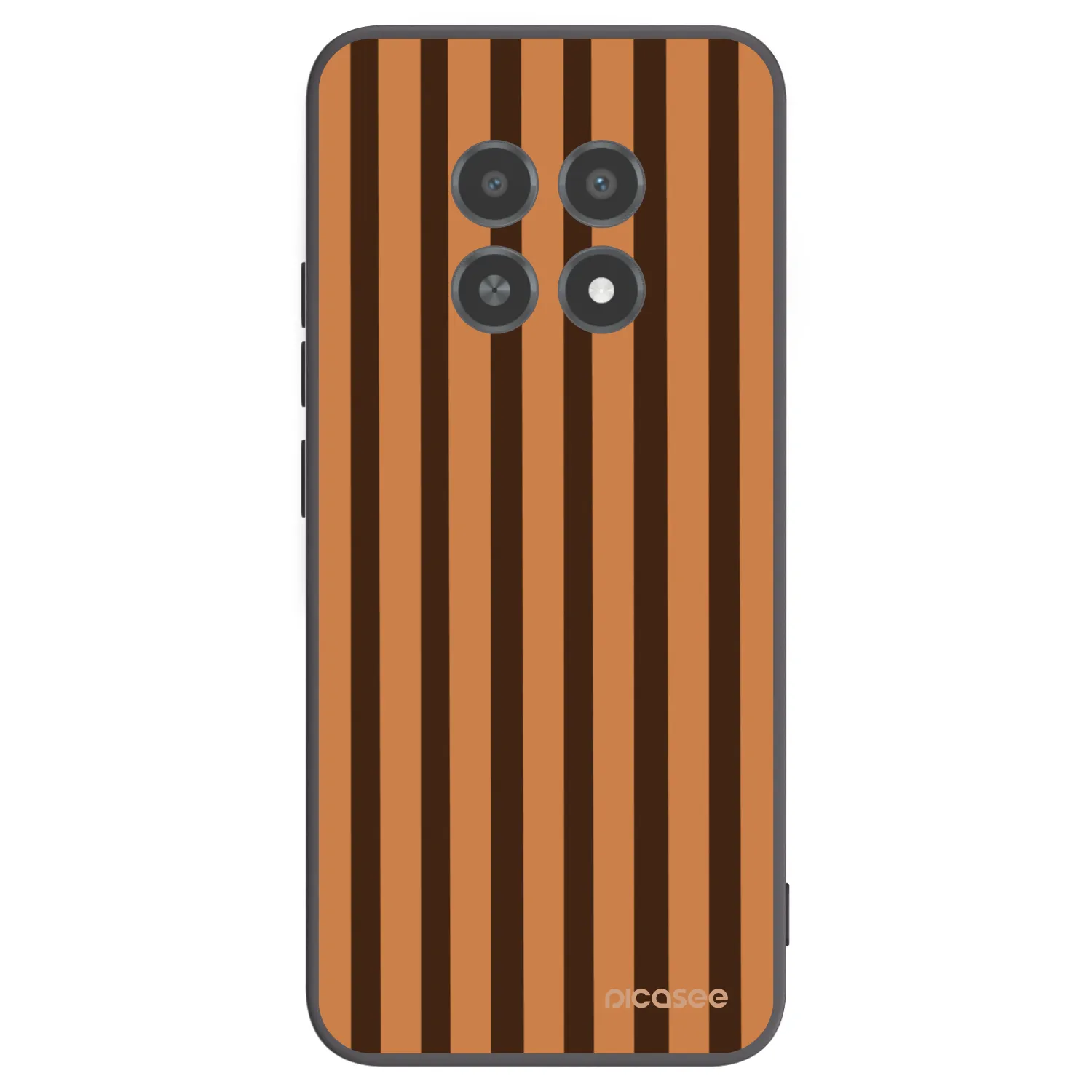 Picasee Realme 12X Hülle - Schwarzes Silikon - Caramel lines