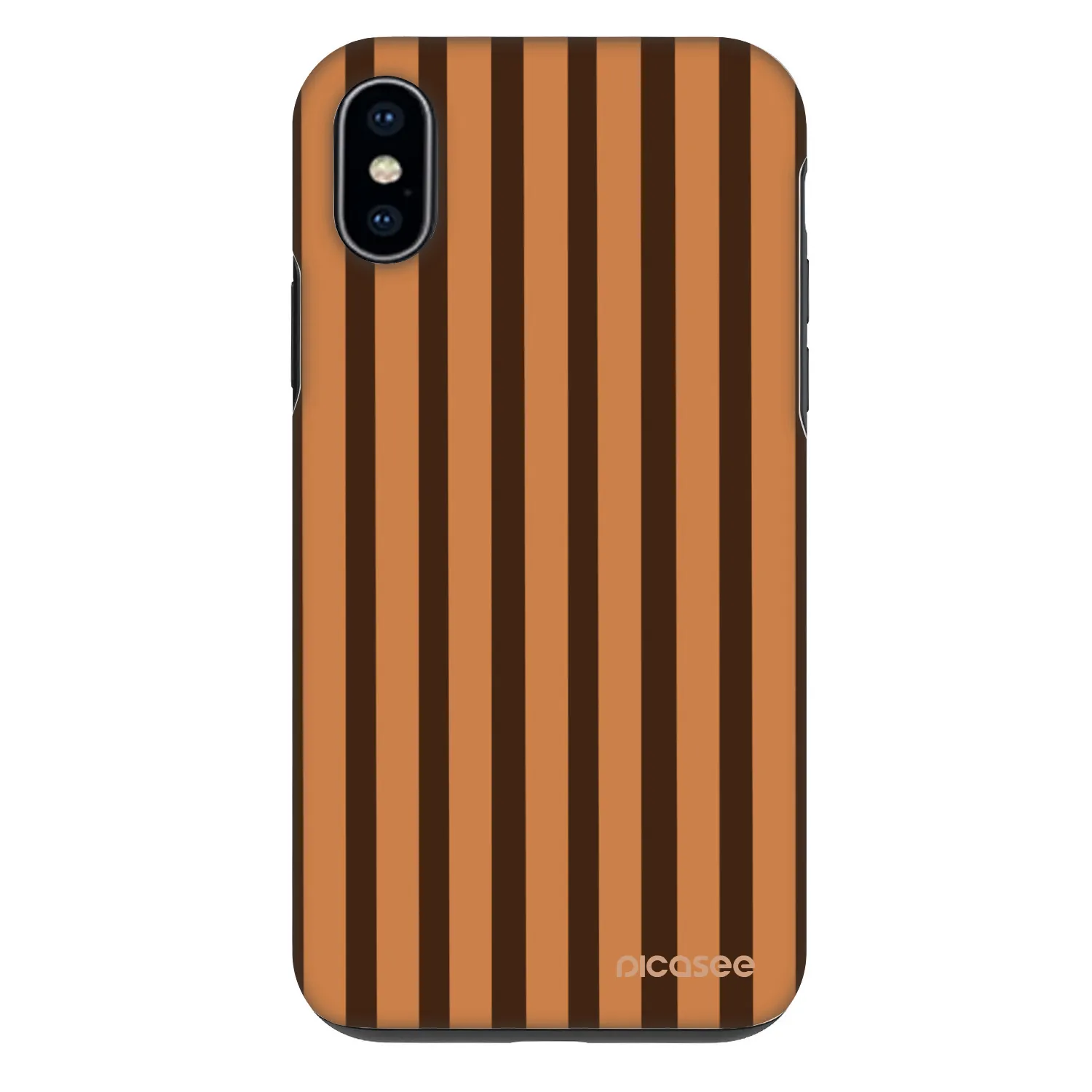 Picasee Fashion Case für Apple iPhone X/XS - Caramel lines