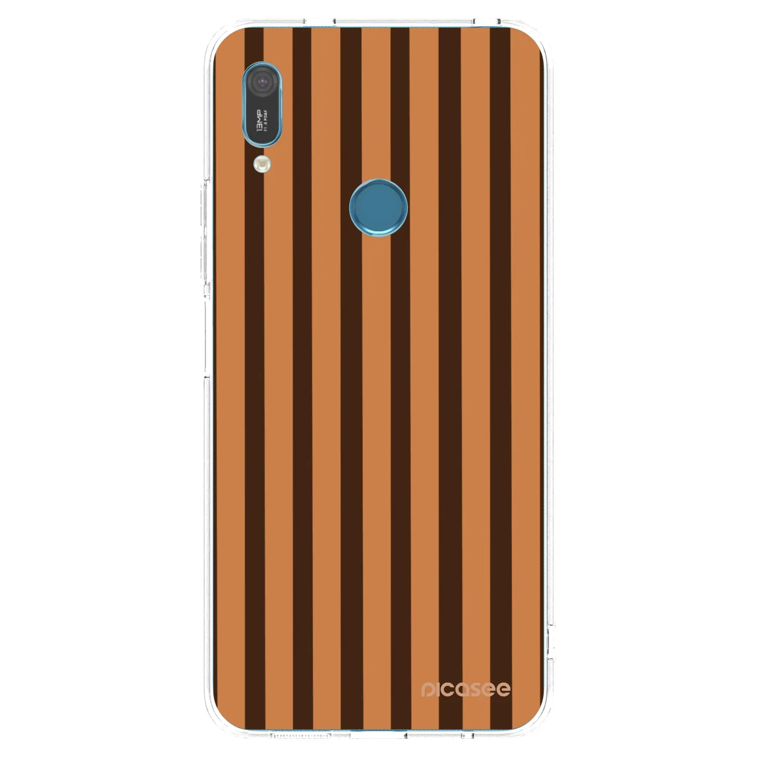 Picasee Huawei Y6 2019 Hülle - Transparentes Silikon - Caramel lines