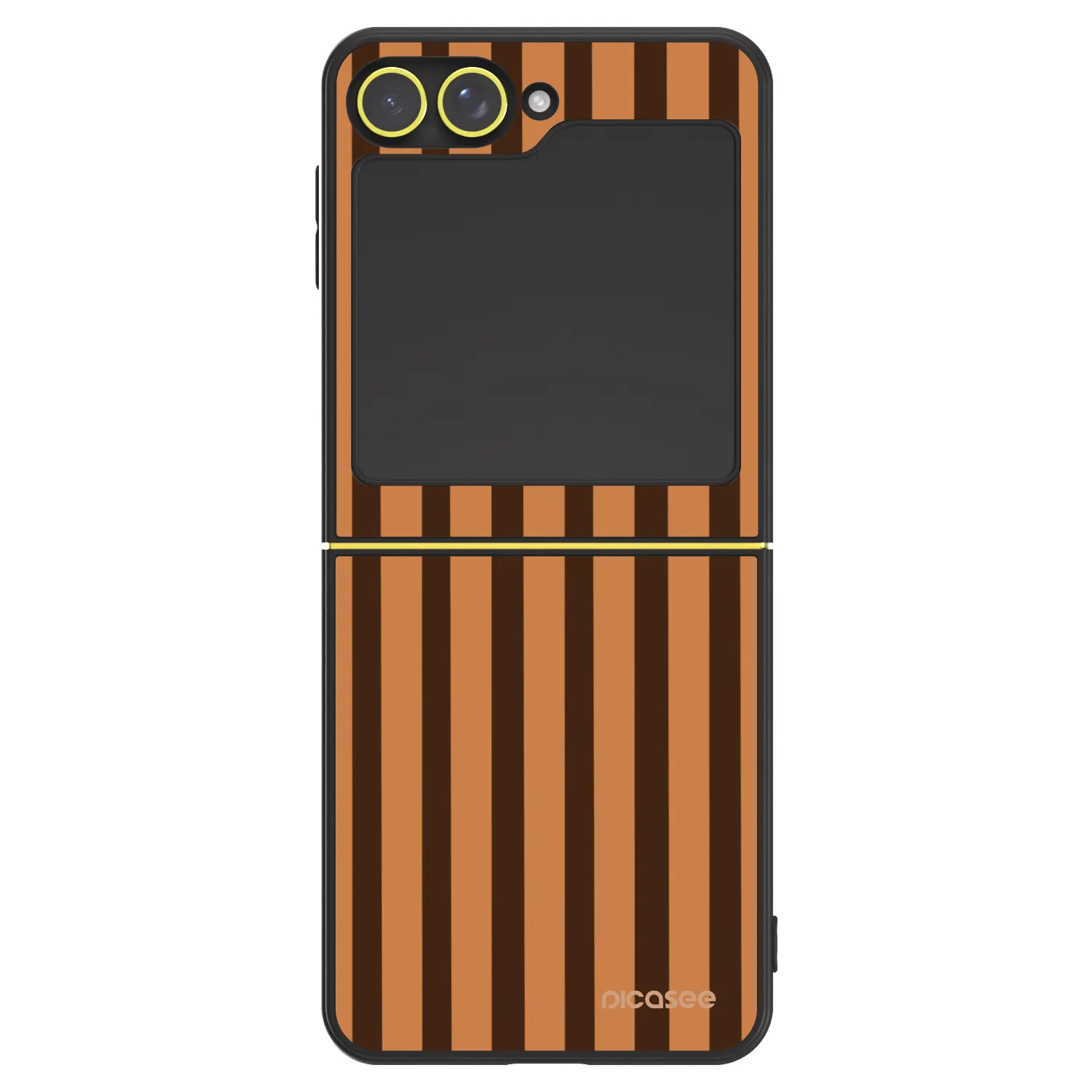 Picasee ULTIMATE CASE für Samsung Galaxy Z Flip7 FE 5G - Caramel lines