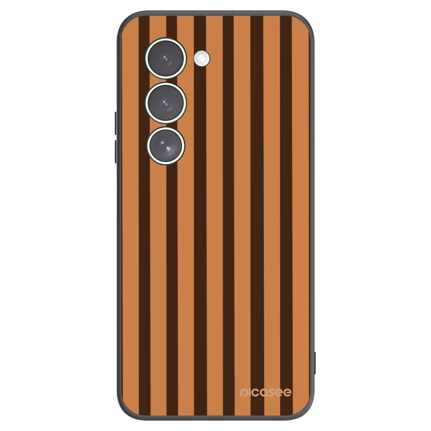 Picasee Xiaomi Redmi 15 5G Hülle - Schwarzes Silikon - Caramel lines