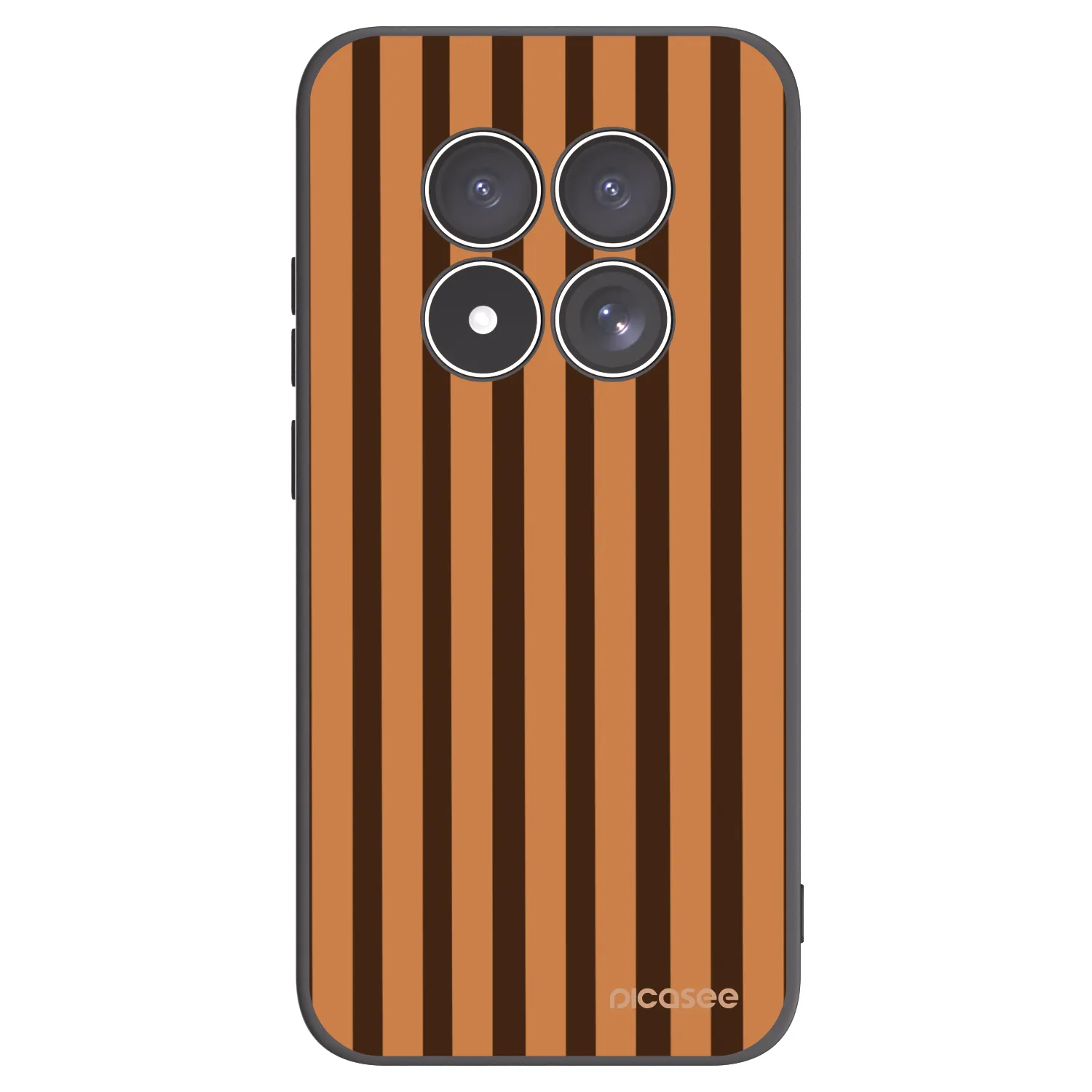 Picasee Xiaomi Redmi Note 15 Pro 4G Hülle - Schwarzes Silikon - Caramel lines