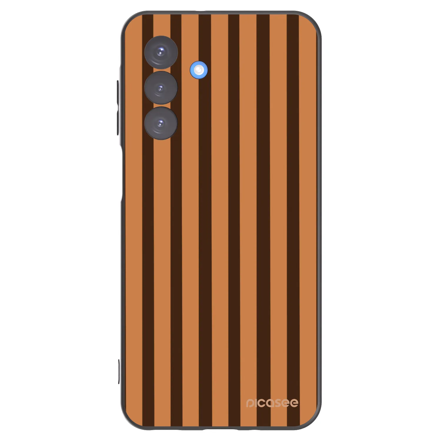 Picasee Samsung Galaxy A17 5G Hülle - Schwarzes Silikon - Caramel lines
