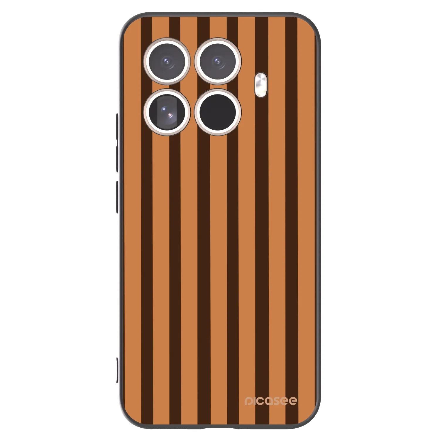 Picasee Xiaomi 15T Pro Hülle - Schwarzes Silikon - Caramel lines