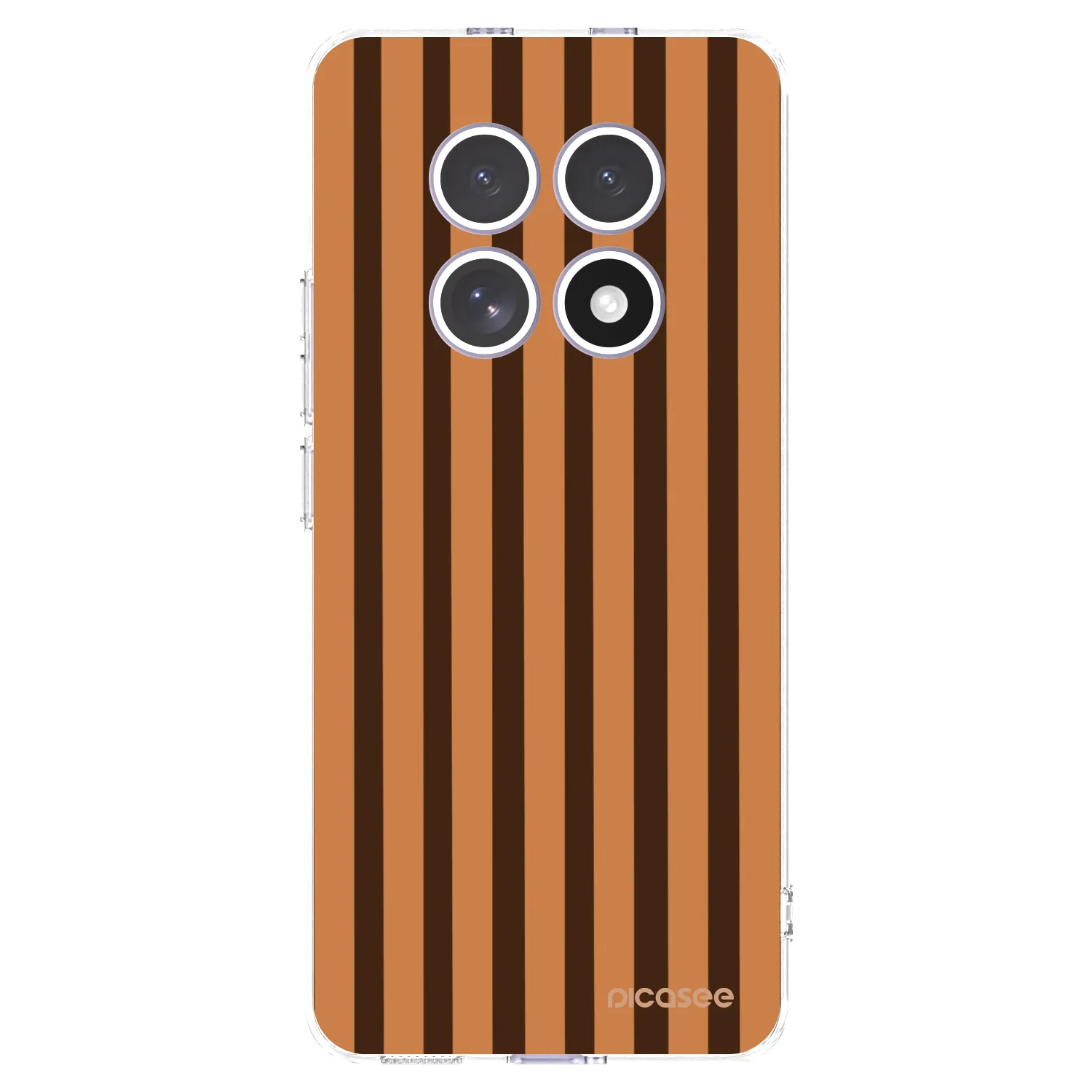 Picasee Xiaomi Redmi Note 15 4G Hülle - Transparentes Silikon - Caramel lines