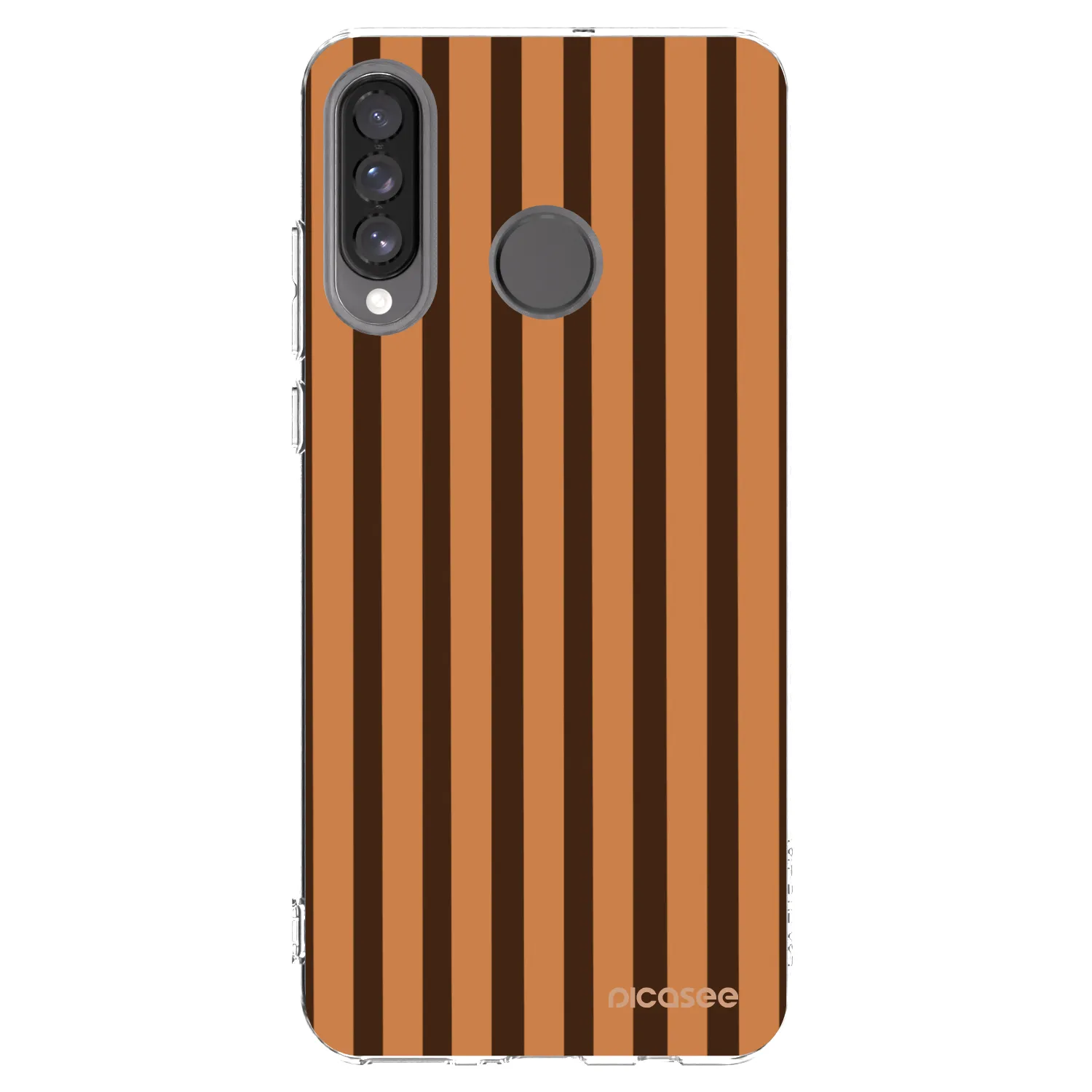 Picasee Huawei P30 Lite Hülle - Transparentes Silikon - Caramel lines