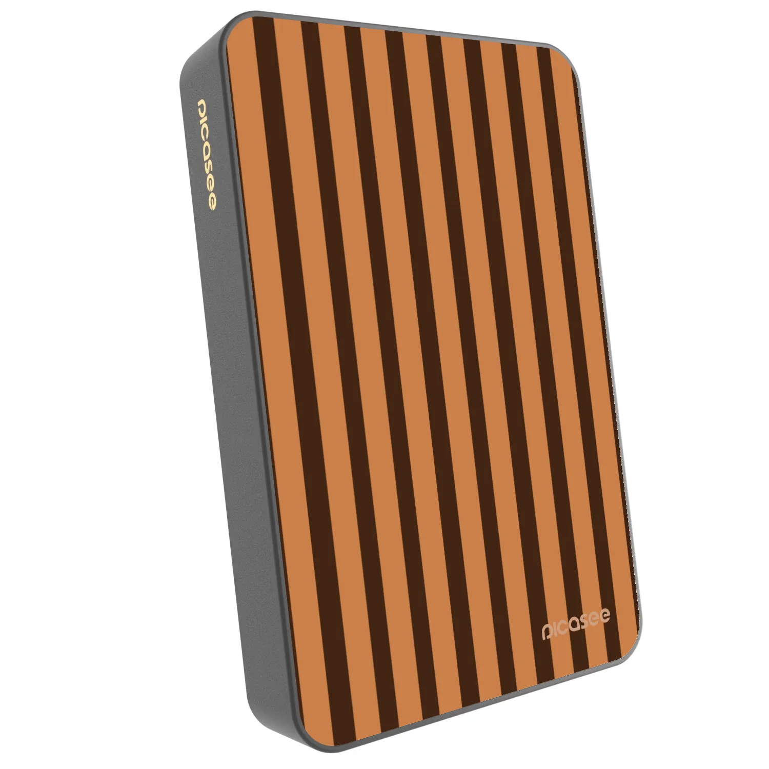 Picasee Powerbank mit MagSafe 10 000 mAh Grau - Caramel lines