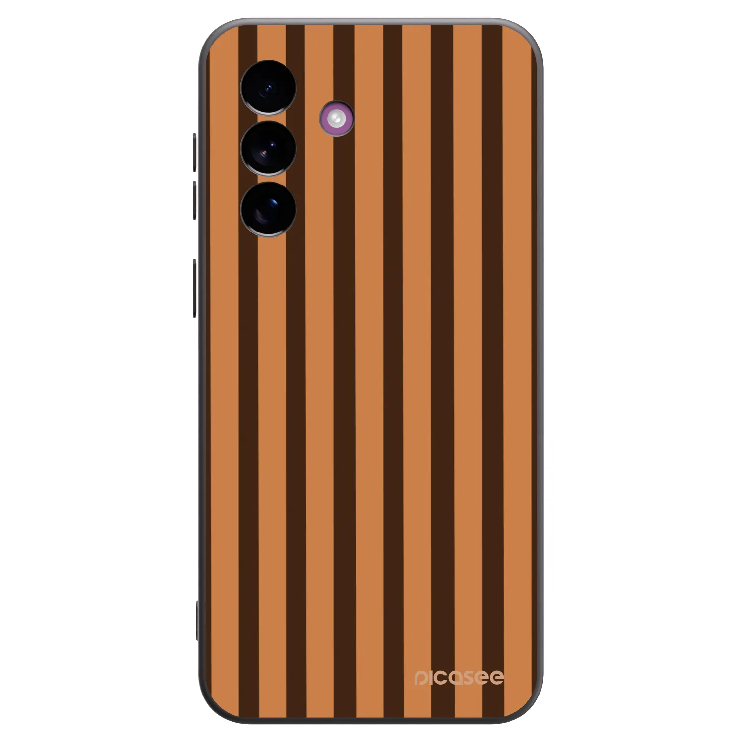 Picasee Samsung Galaxy A37 Hülle - Schwarzes Silikon - Caramel lines