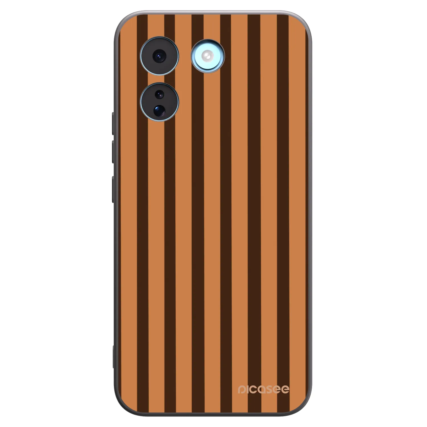 Picasee Xiaomi Redmi Note 17 Pro MAX 5G Hülle - Schwarzes Silikon - Caramel lines