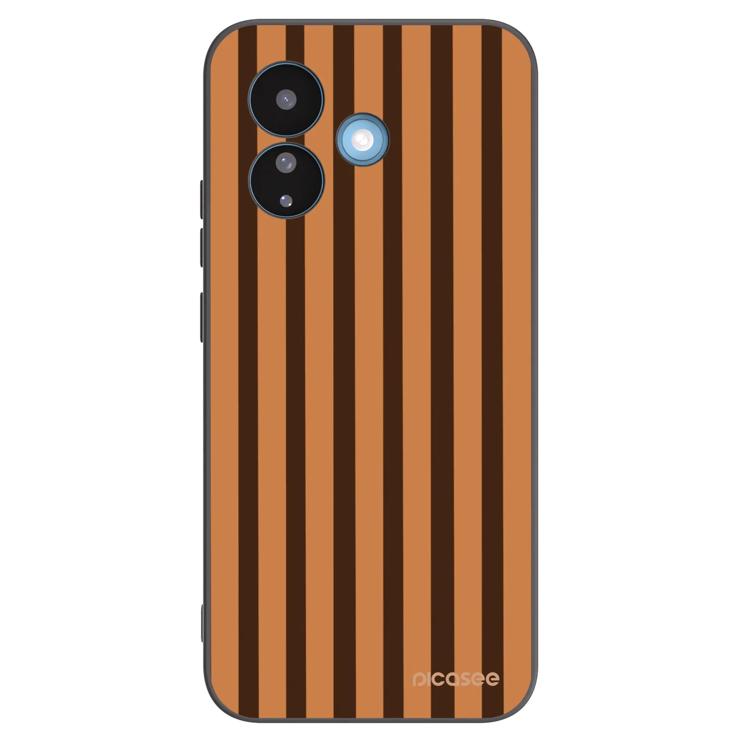Picasee Xiaomi Redmi Note 17 Pro 5G Hülle - Schwarzes Silikon - Caramel lines