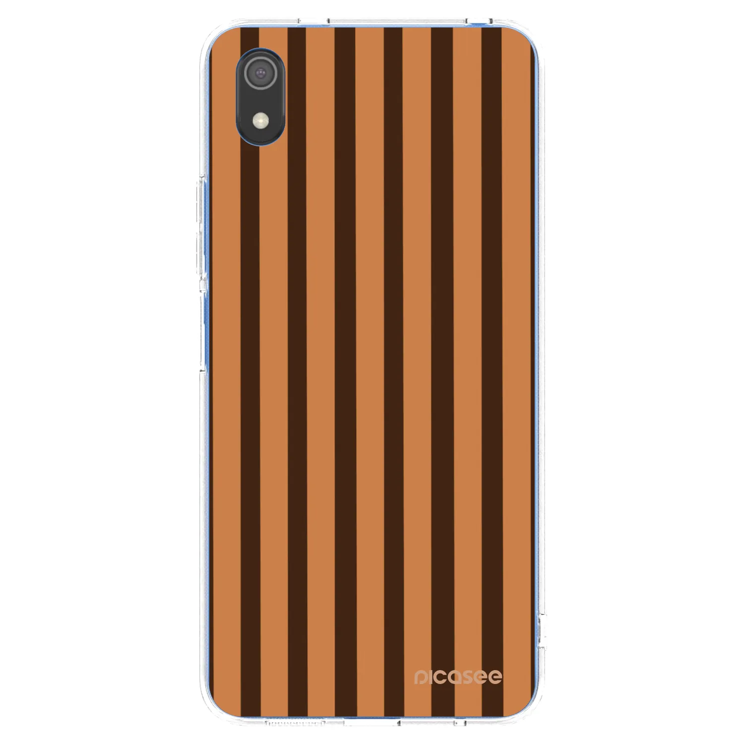 Picasee Xiaomi Redmi 7A Hülle - Transparentes Silikon - Caramel lines