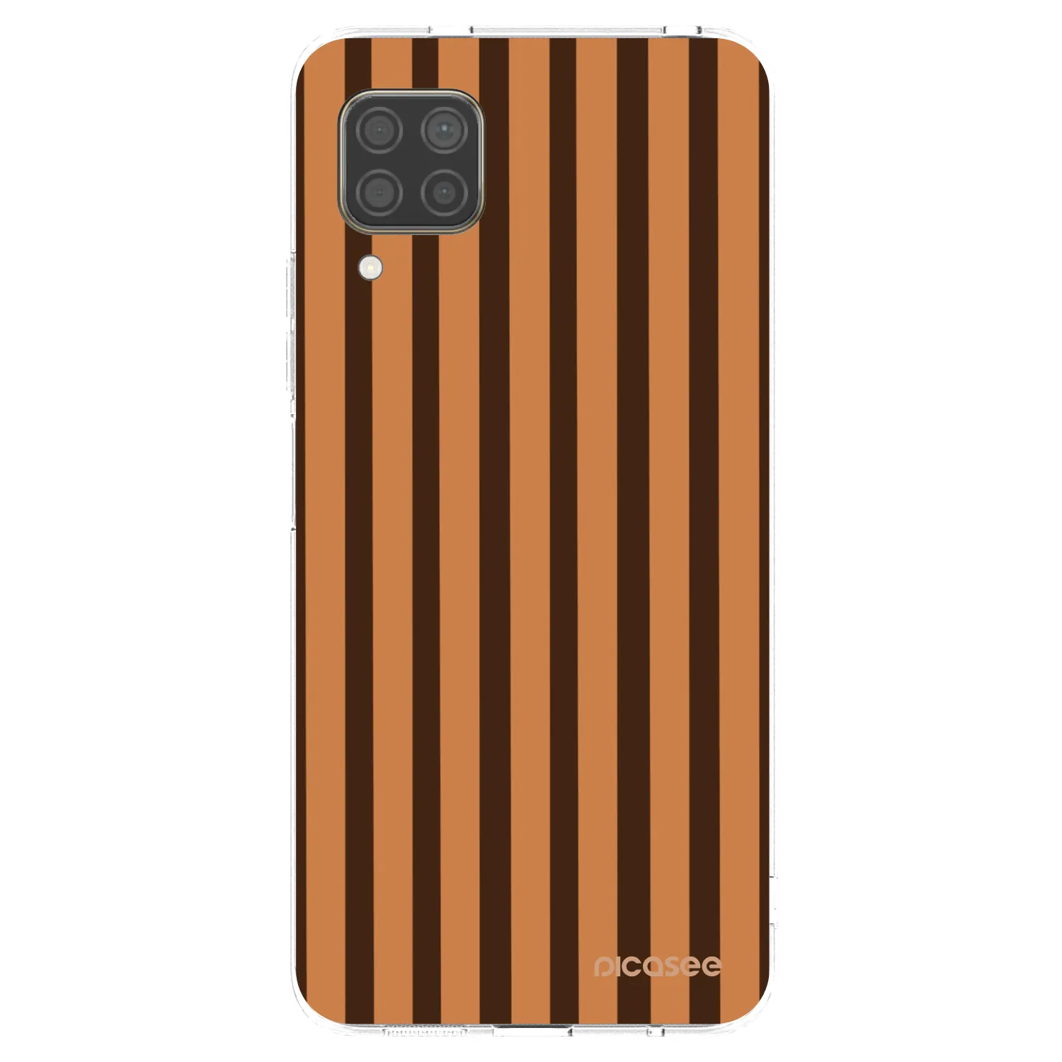 Picasee Huawei P40 Lite Hülle - Transparentes Silikon - Caramel lines