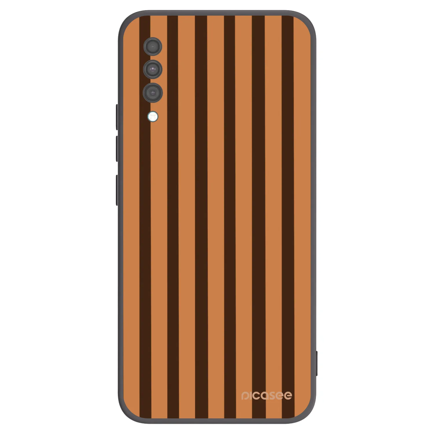 Picasee Samsung Galaxy A30s A307F Hülle - Schwarzes Silikon - Caramel lines