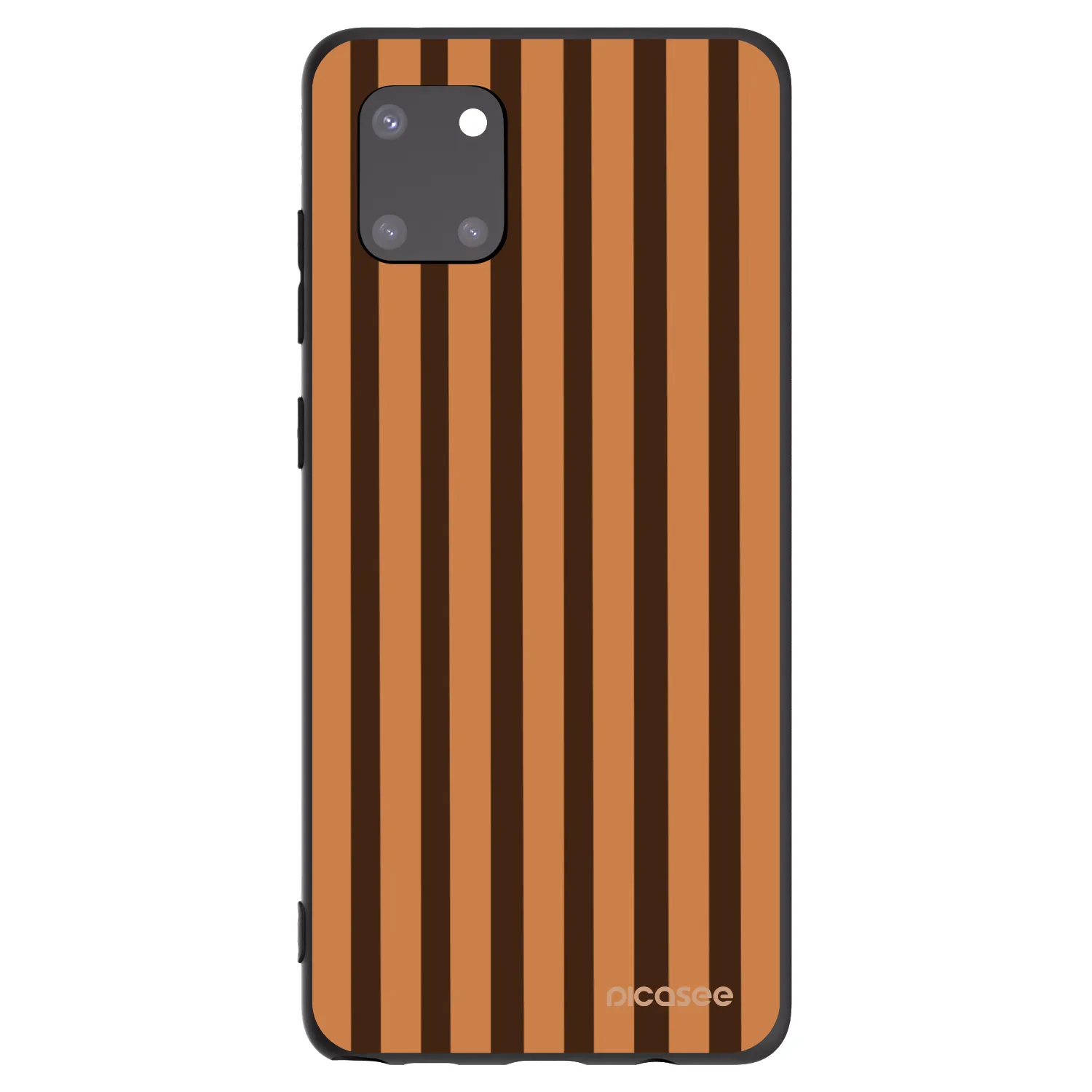 Picasee Samsung Galaxy Note 10 Lite N770F Hülle - Schwarzes Silikon - Caramel lines