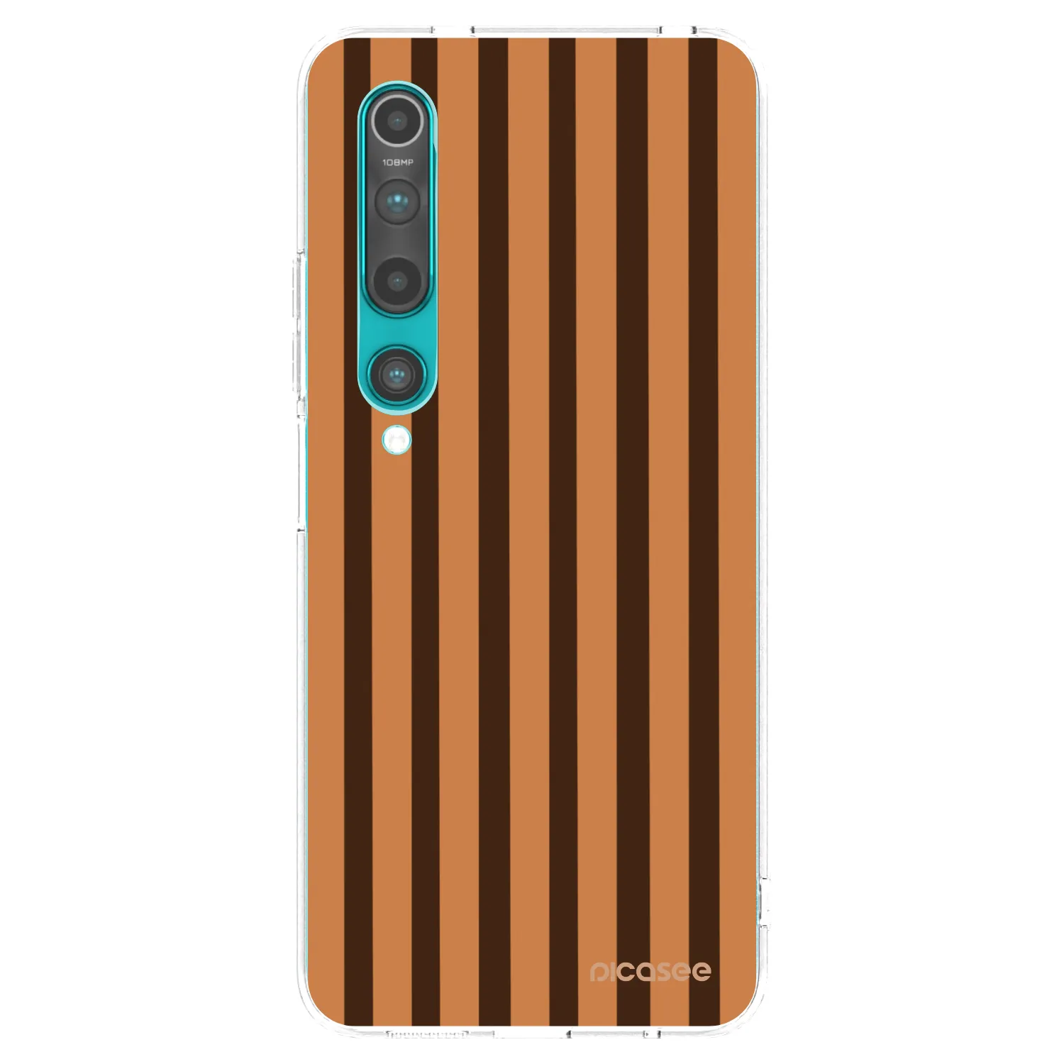 Picasee Xiaomi Mi 10 Hülle - Transparentes Silikon - Caramel lines