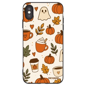Picasee Apple iPhone XS Max Hülle - Schwarzes Silikon - Fall vibes