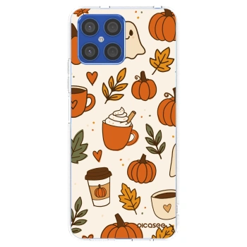 Picasee Honor X8 4G Hülle - Transparentes Silikon - Fall vibes