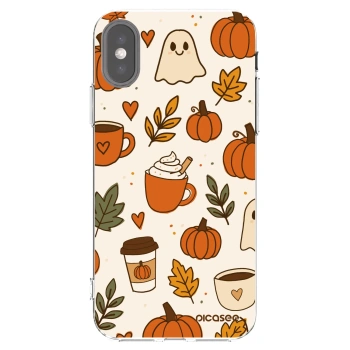 Picasee Apple iPhone X/XS Hülle - Transparentes Silikon - Fall vibes