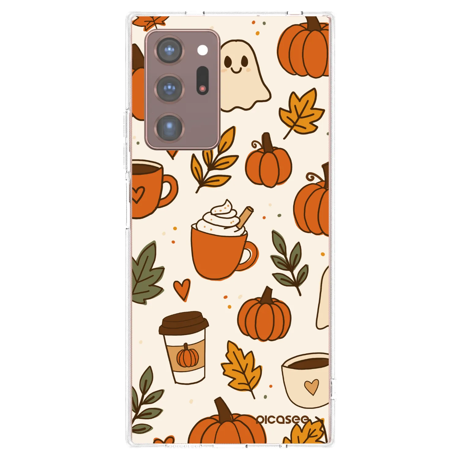 Picasee Samsung Galaxy Note 20 Ultra Hülle - Transparentes Silikon - Fall vibes