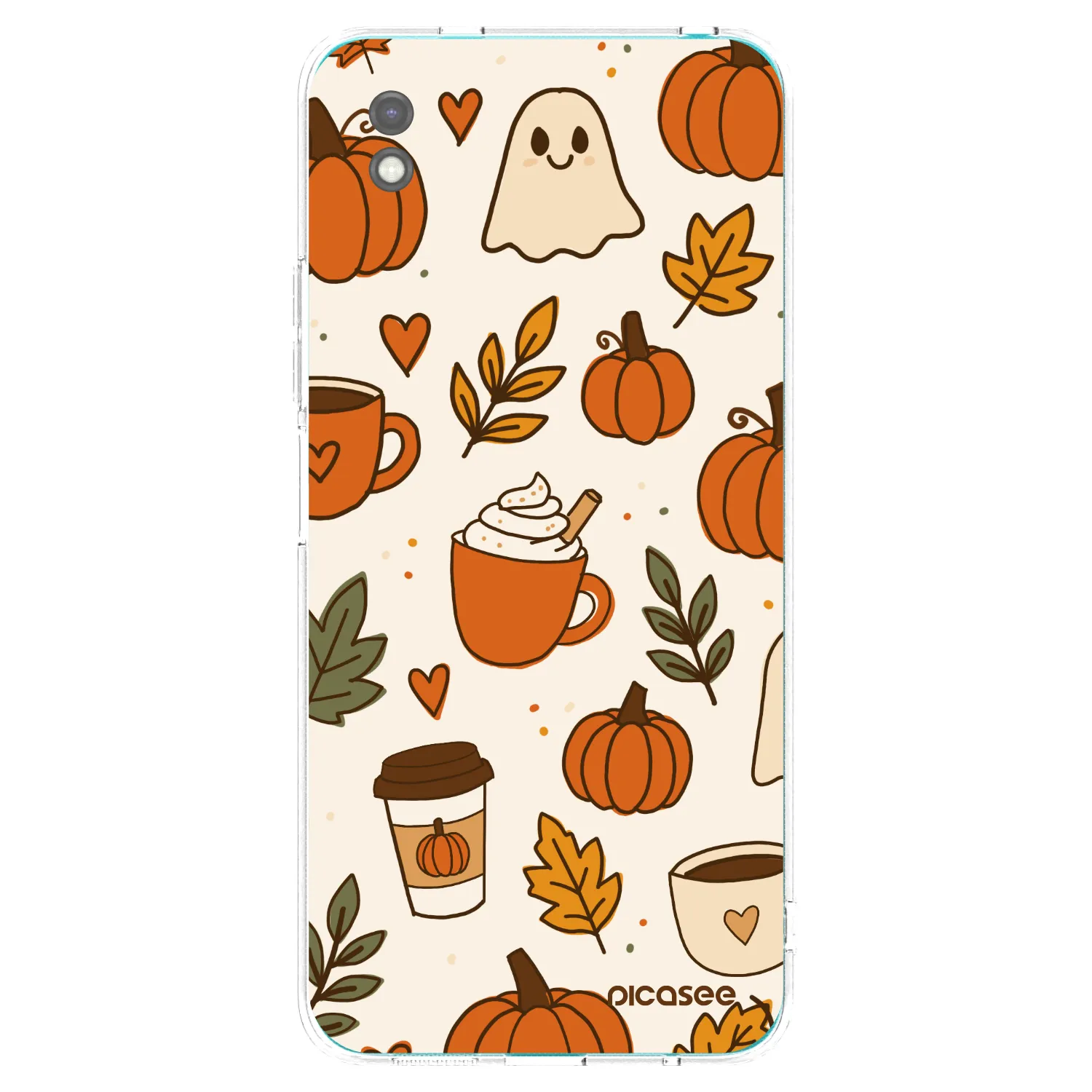 Picasee Xiaomi Redmi 9A Hülle - Schwarzes Silikon - Fall vibes