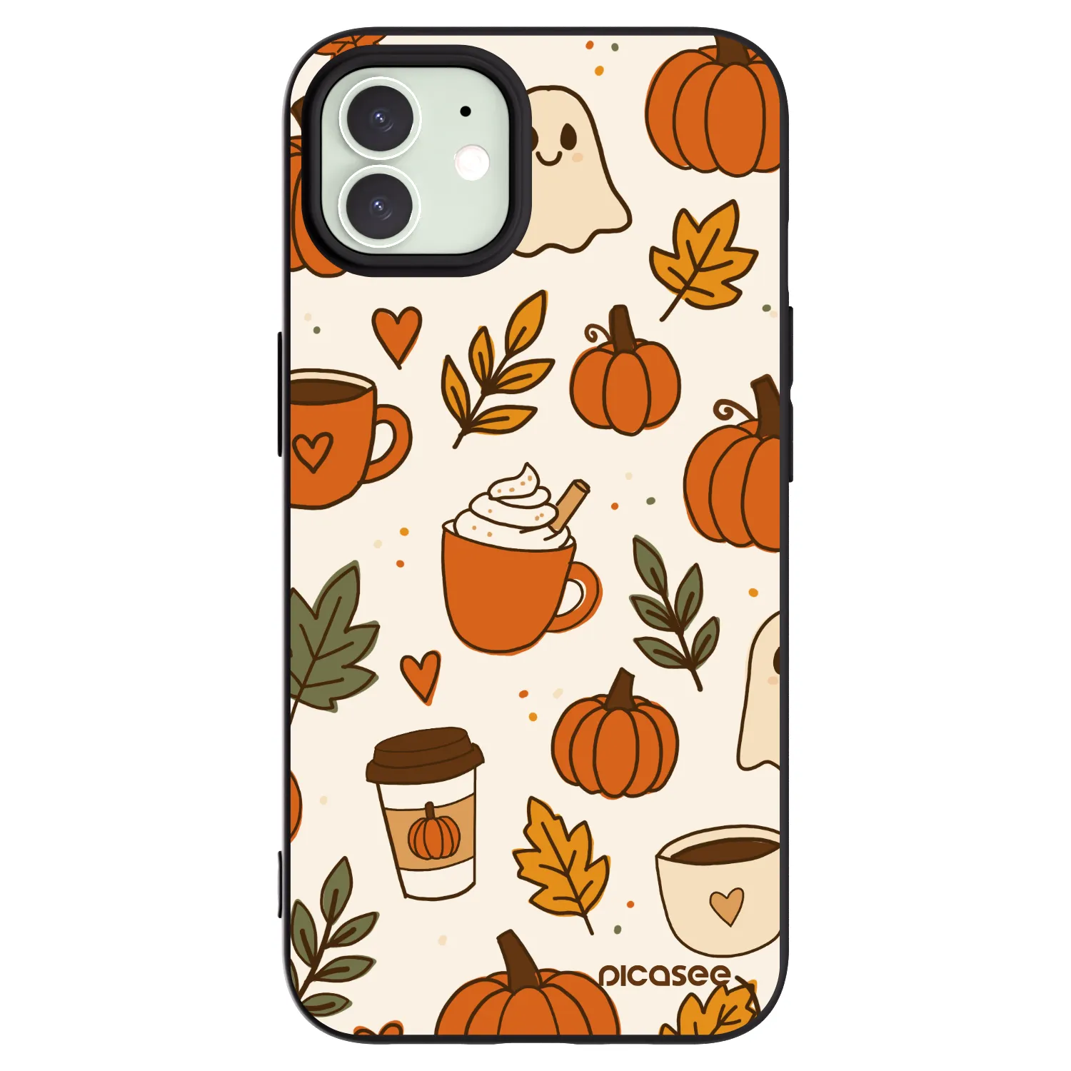 Picasee Apple iPhone 12 Hülle - Schwarzes Silikon - Fall vibes