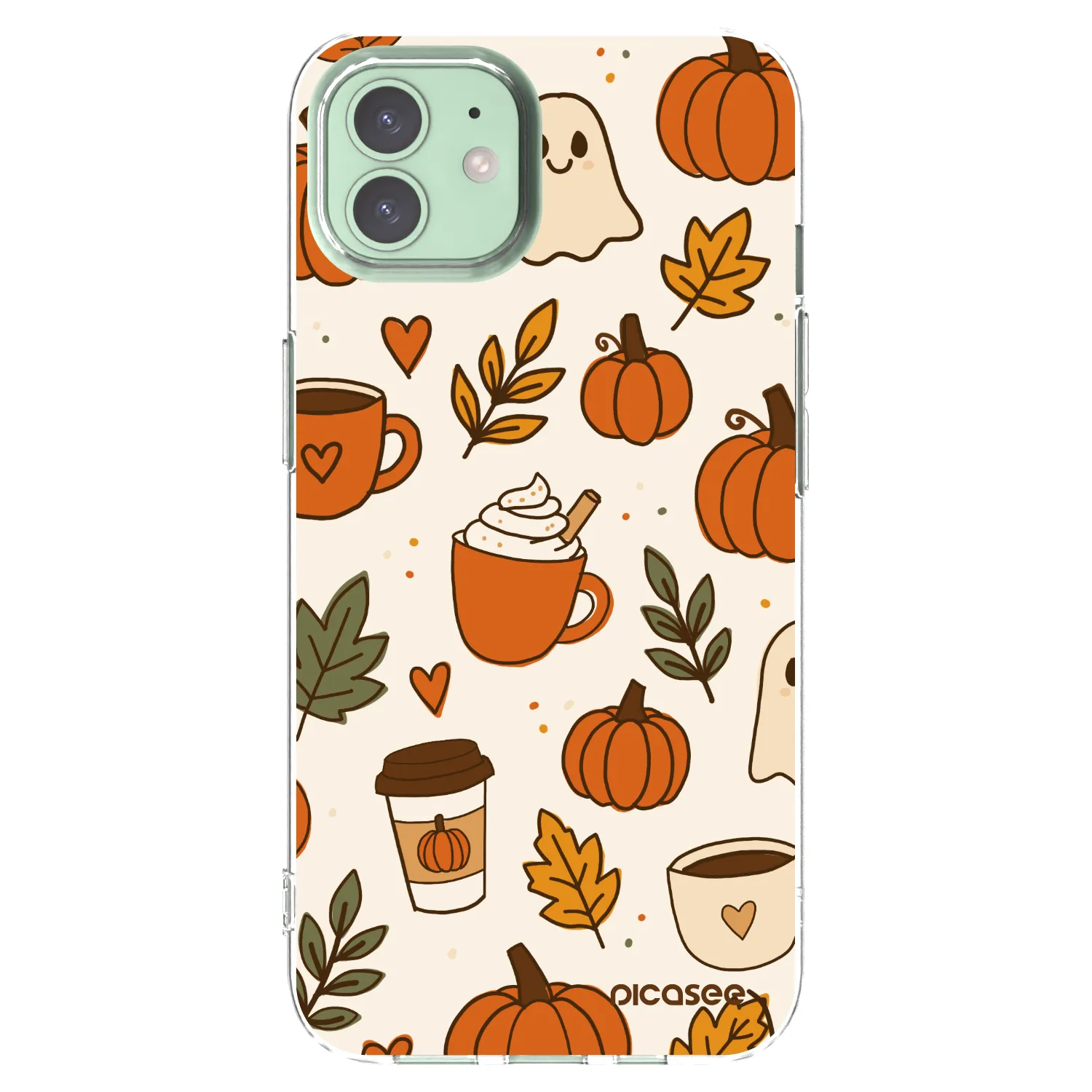 Picasee Apple iPhone 12 Hülle - Transparentes Silikon - Fall vibes