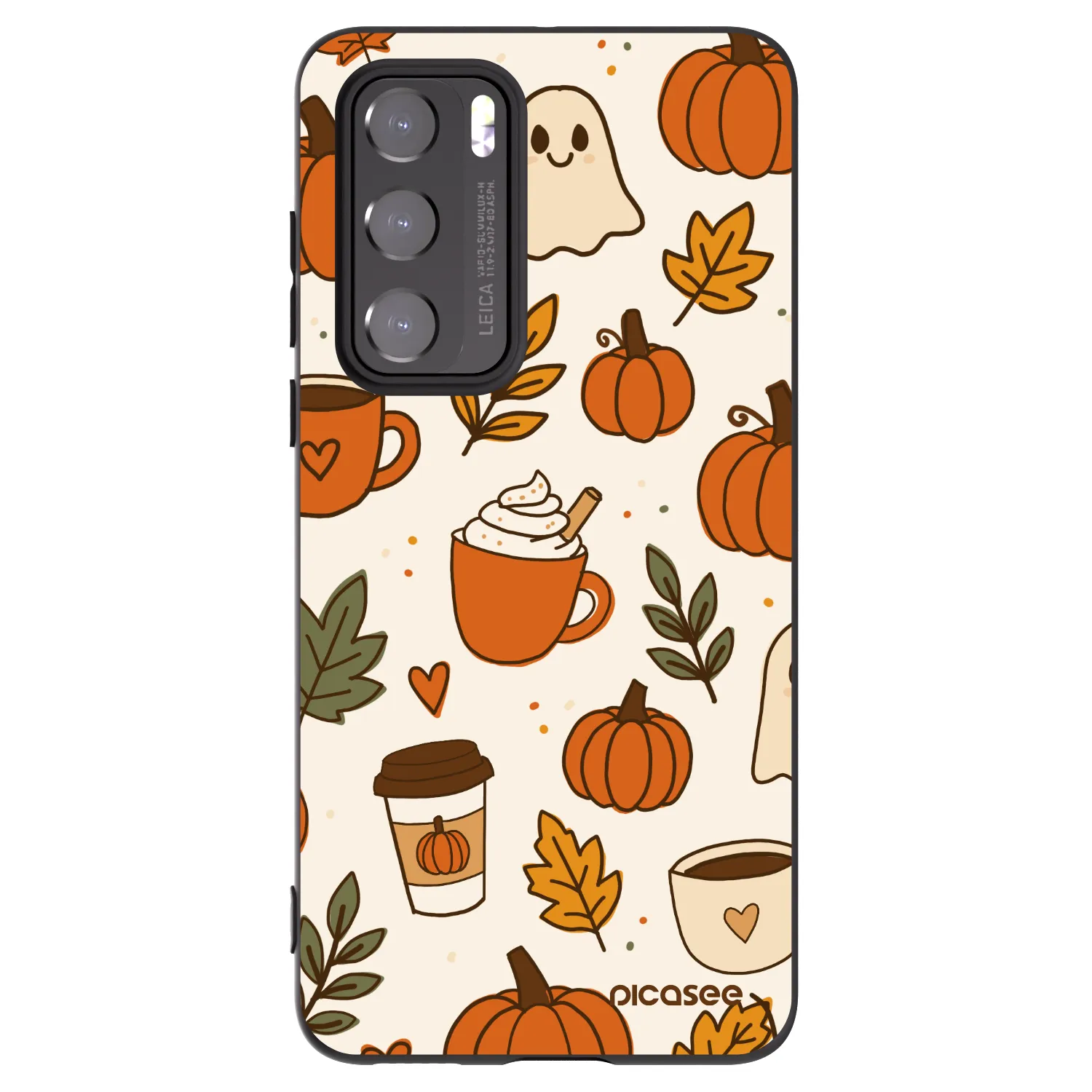 Picasee Huawei P40 Hülle - Schwarzes Silikon - Fall vibes
