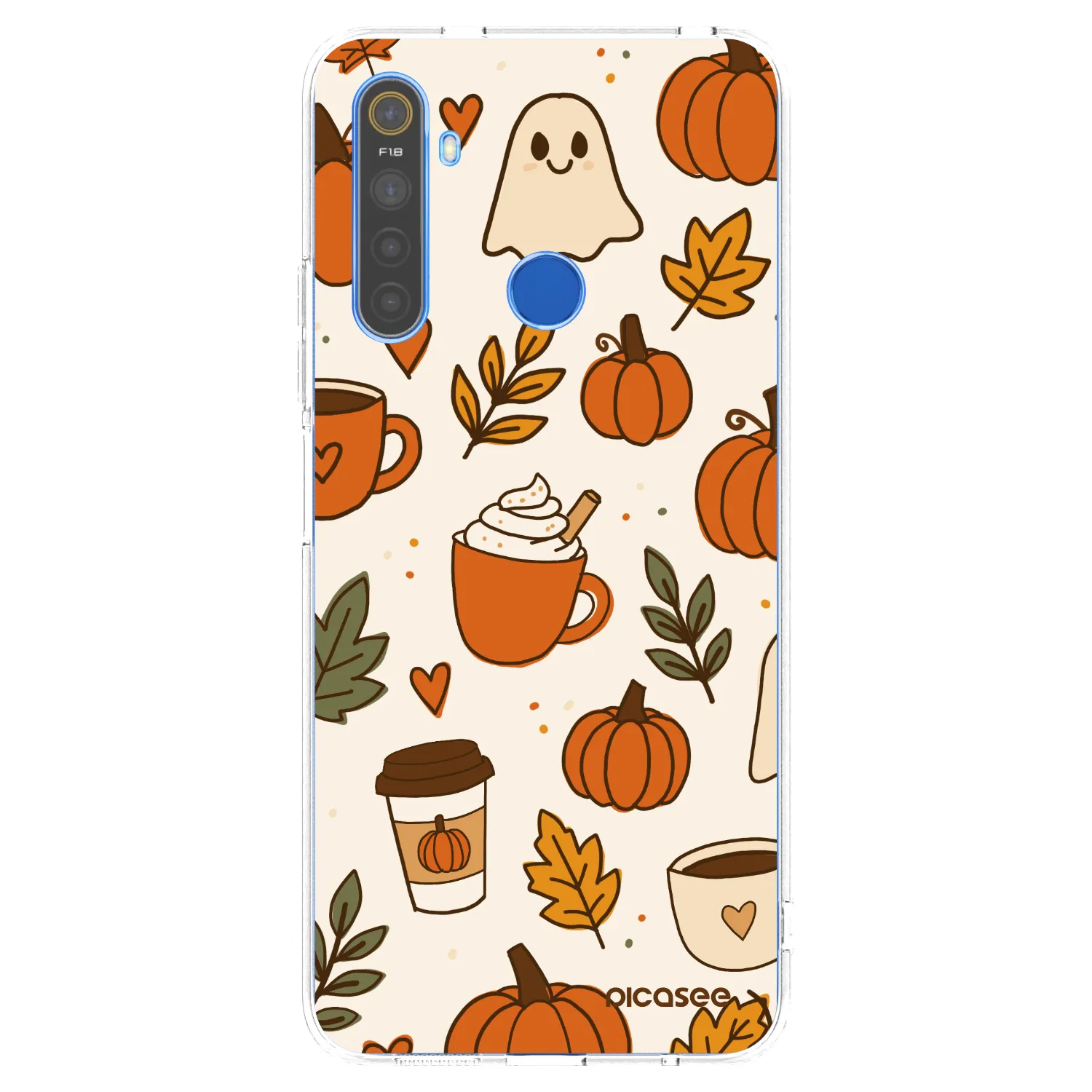 Picasee Realme 5 Hülle - Transparentes Silikon - Fall vibes