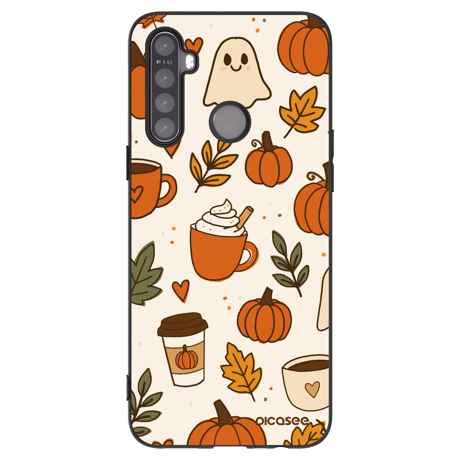 Picasee Realme 5 Hülle - Schwarzes Silikon - Fall vibes