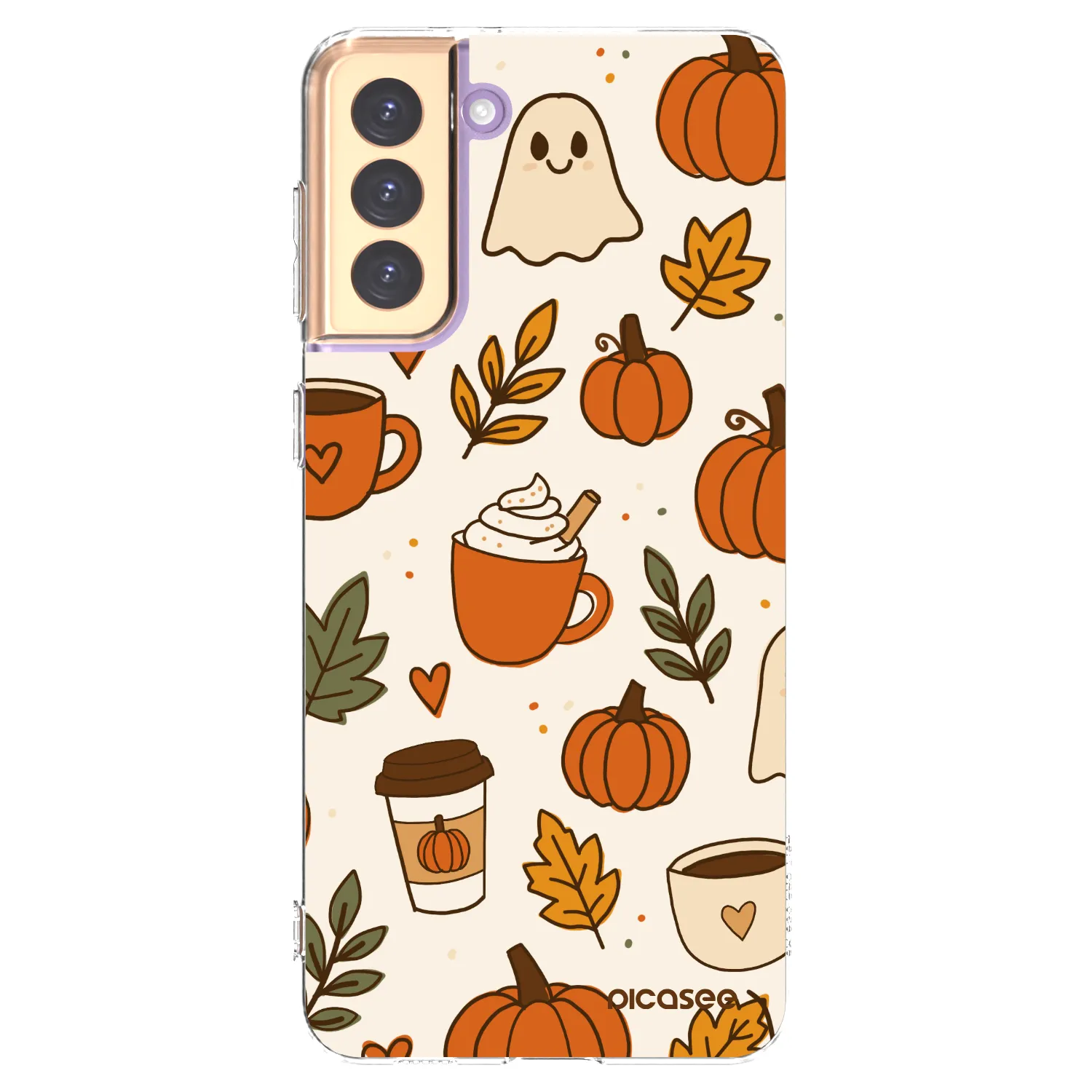 Picasee Samsung Galaxy S21+ 5G G996F Hülle - Transparentes Silikon - Fall vibes