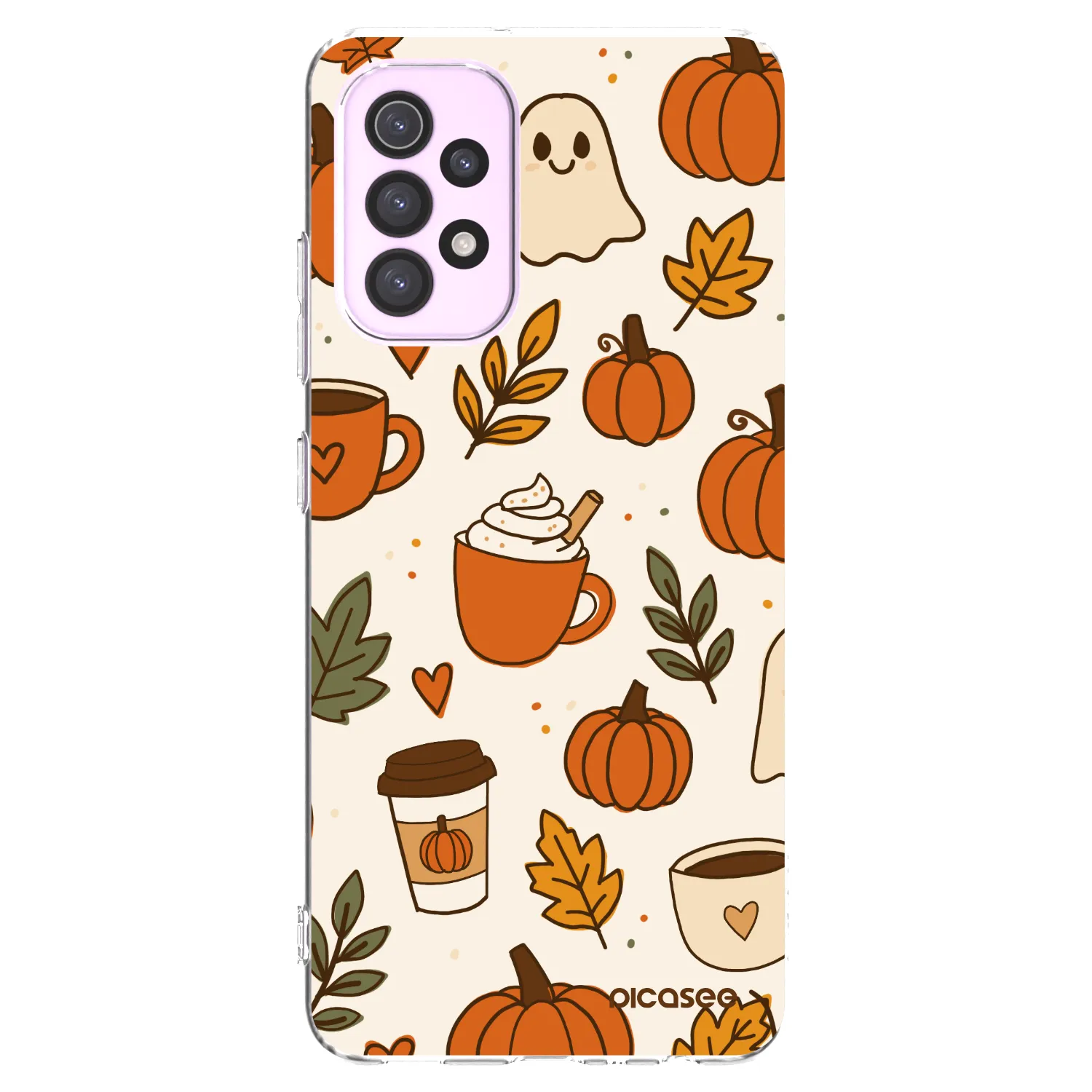 Picasee Samsung Galaxy A32 5G A326B Hülle - Transparentes Silikon - Fall vibes