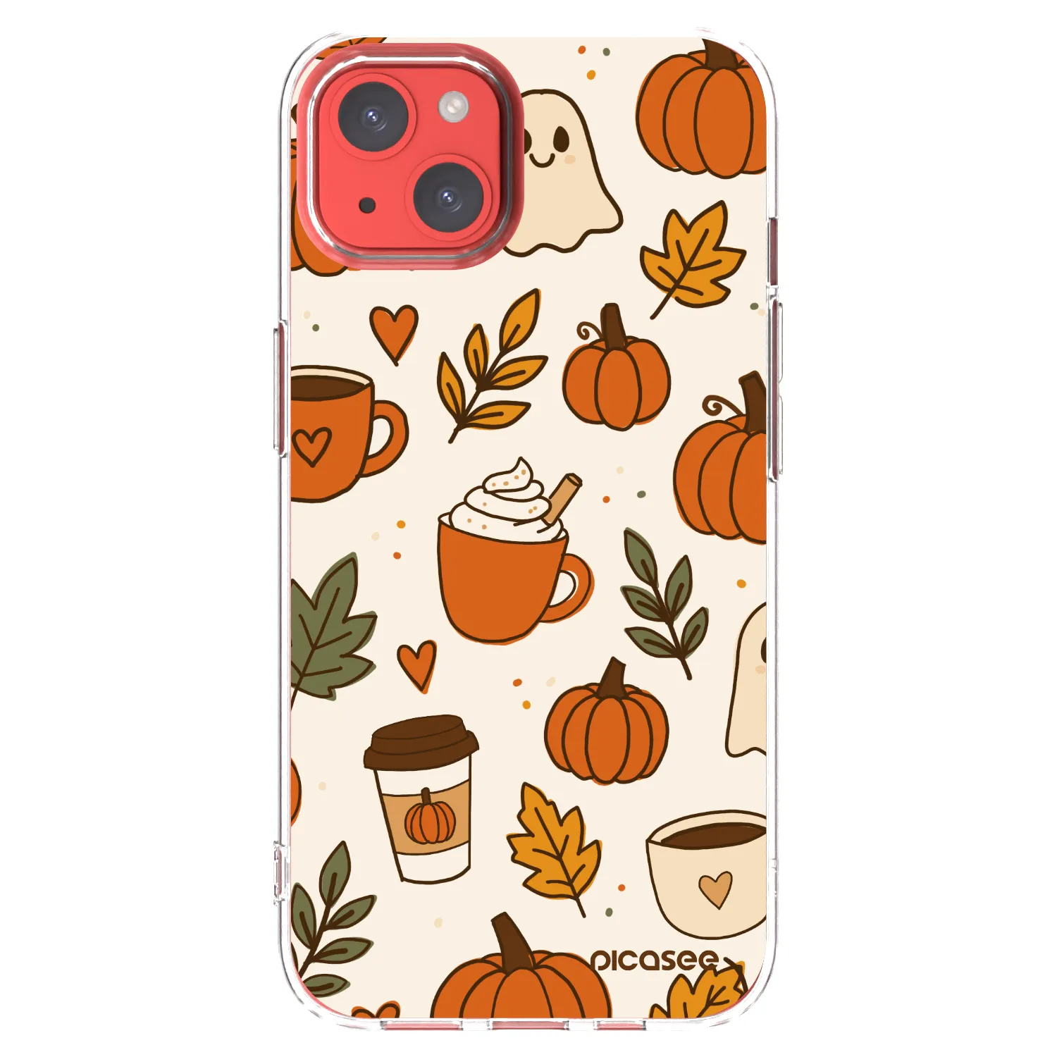 Picasee Apple iPhone 13 Hülle - Transparentes Silikon - Fall vibes