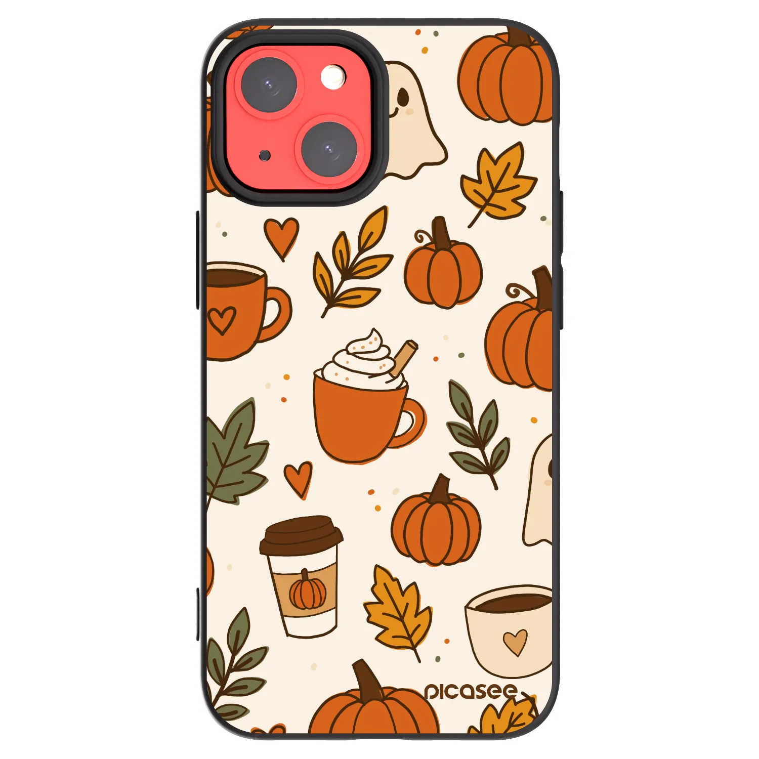 Picasee Apple iPhone 13 mini Hülle - Schwarzes Silikon - Fall vibes