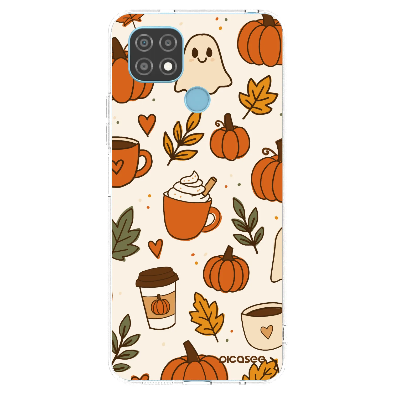 Picasee Realme C21 Hülle - Transparentes Silikon - Fall vibes