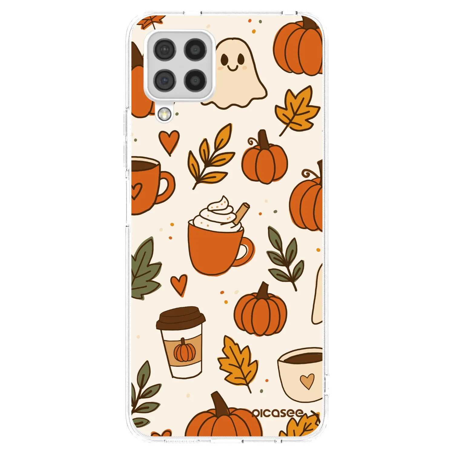 Picasee Samsung Galaxy A22 A225F 4G Hülle - Transparentes Silikon - Fall vibes