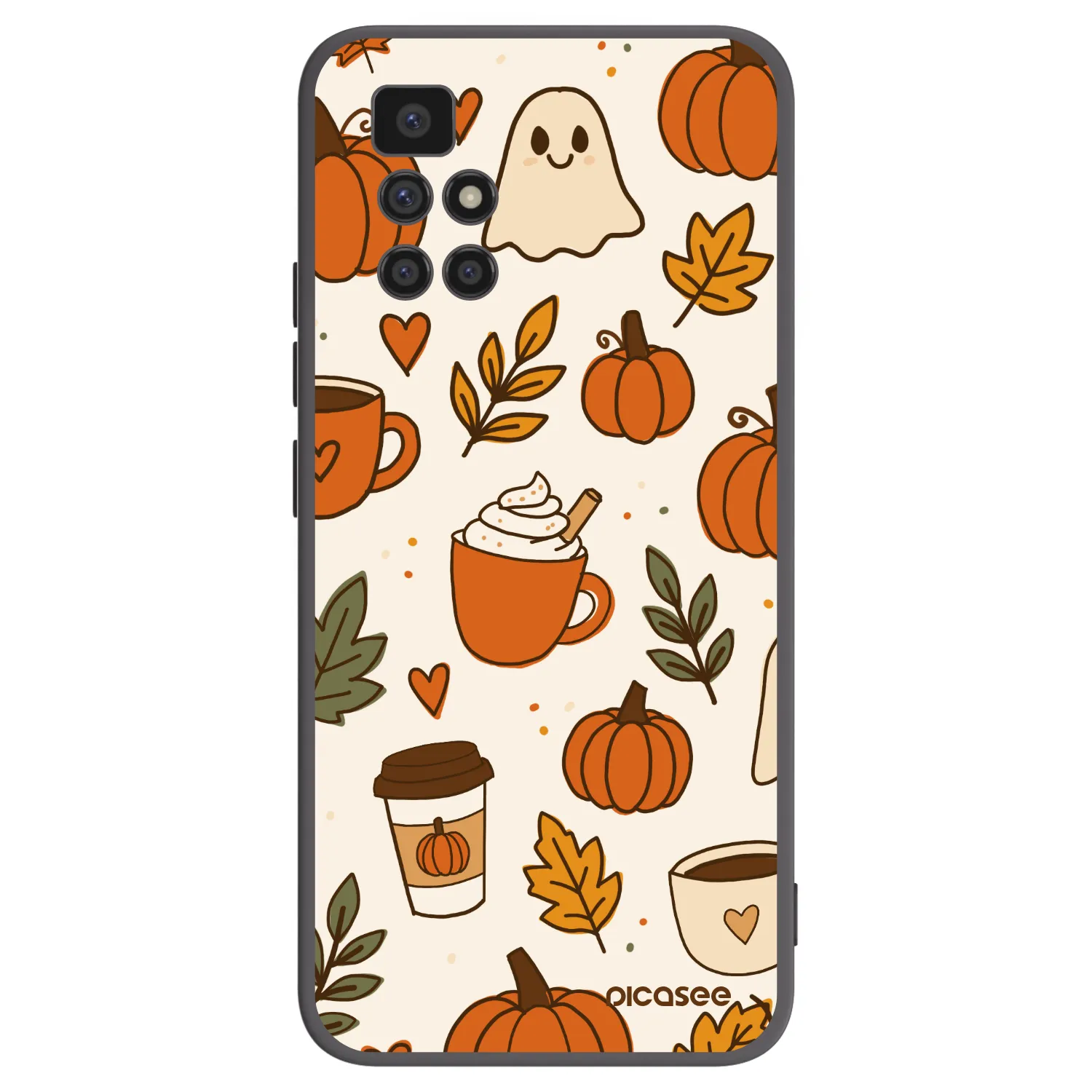 Picasee Xiaomi Redmi 10 Hülle - Schwarzes Silikon - Fall vibes