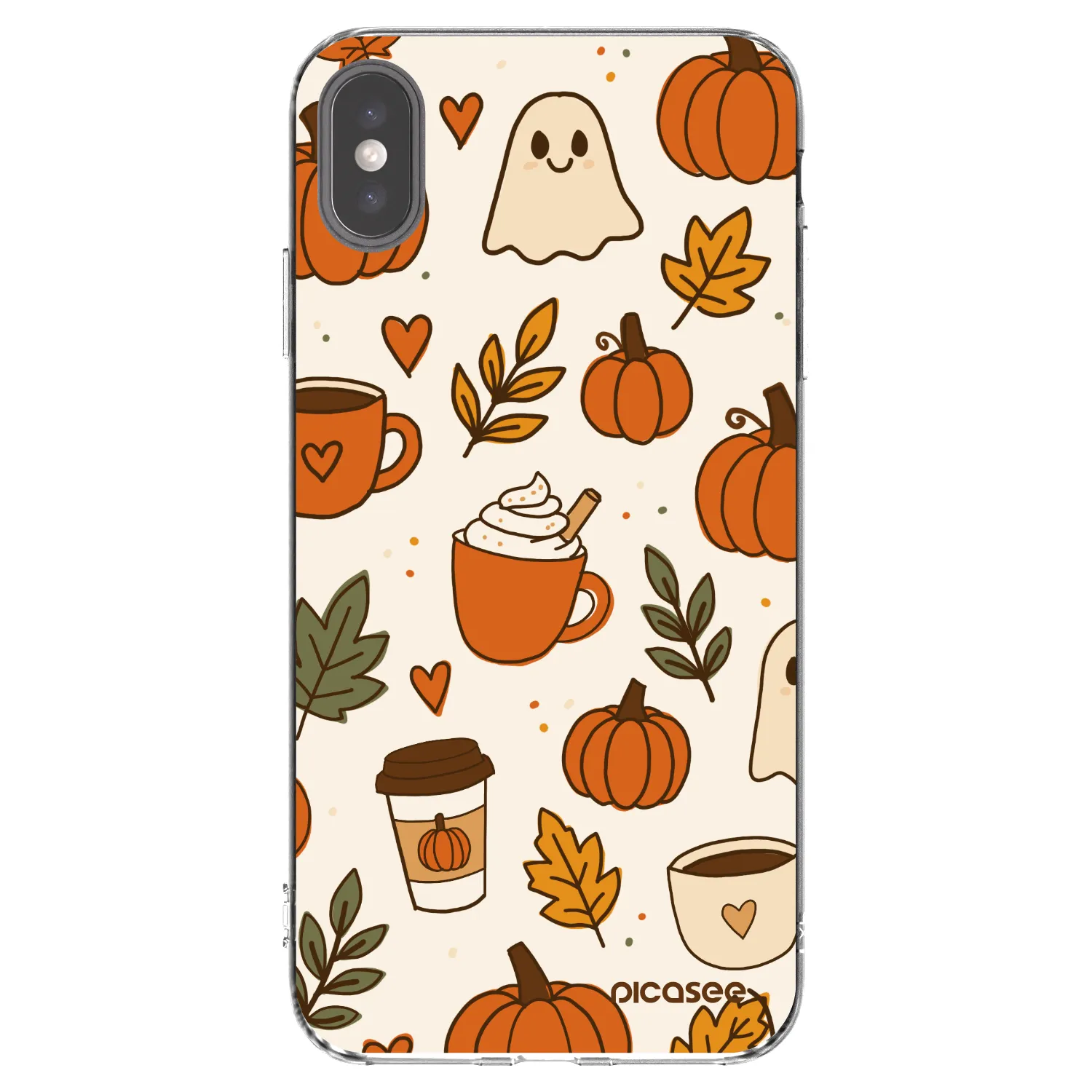 Picasee Apple iPhone XS Max Hülle - Transparentes Silikon - Fall vibes