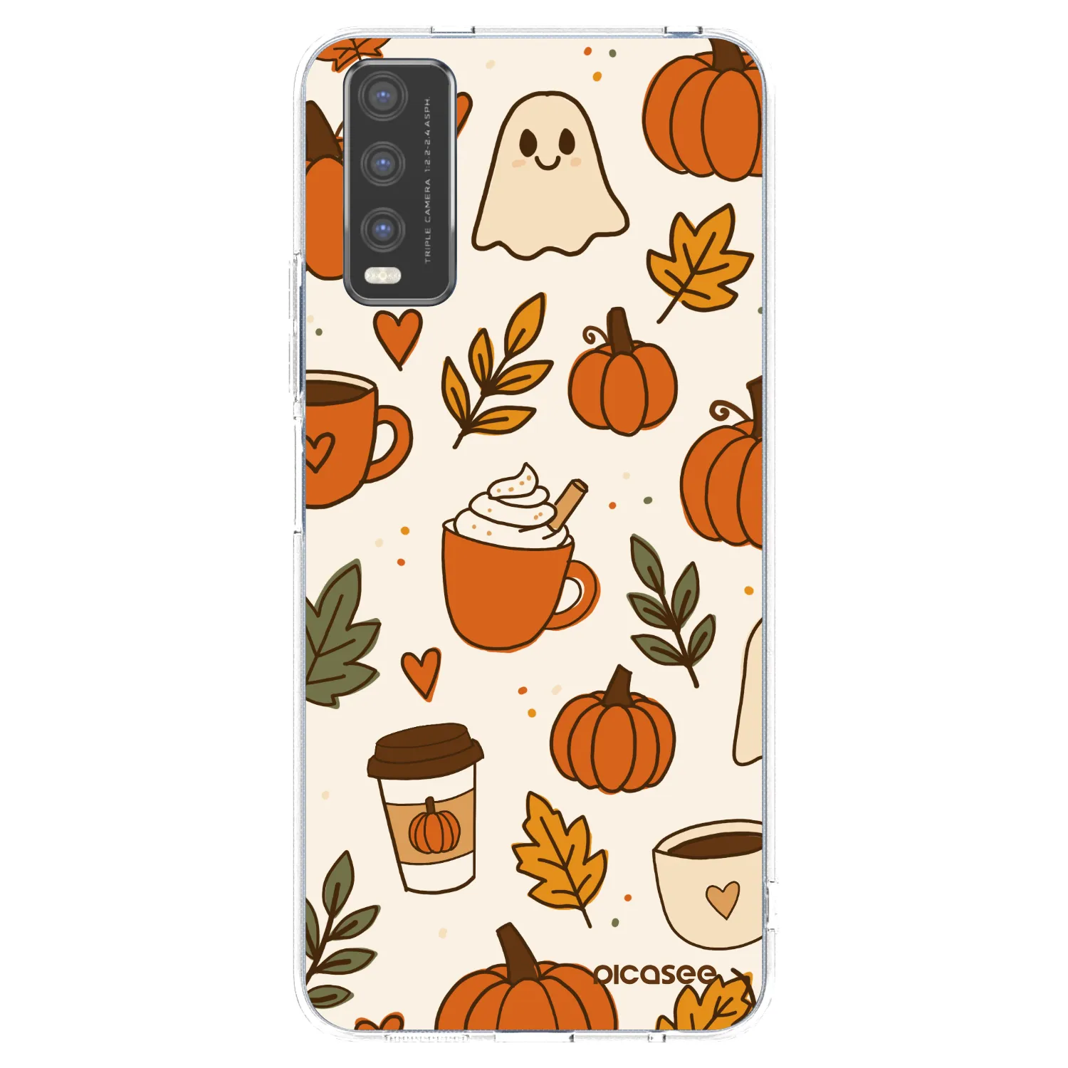 Picasee Vivo Y20s Hülle - Transparentes Silikon - Fall vibes