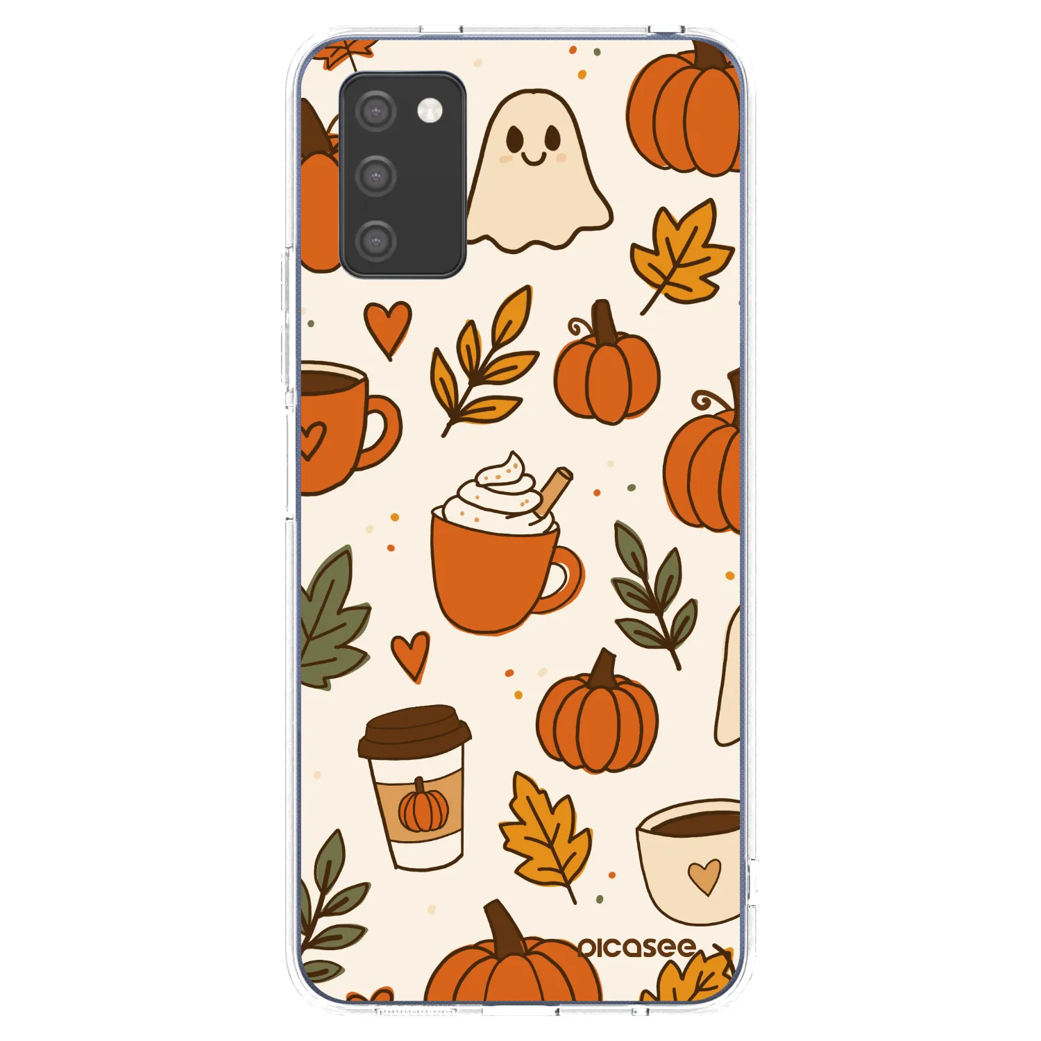 Picasee Samsung Galaxy A03s A037G Hülle - Transparentes Silikon - Fall vibes