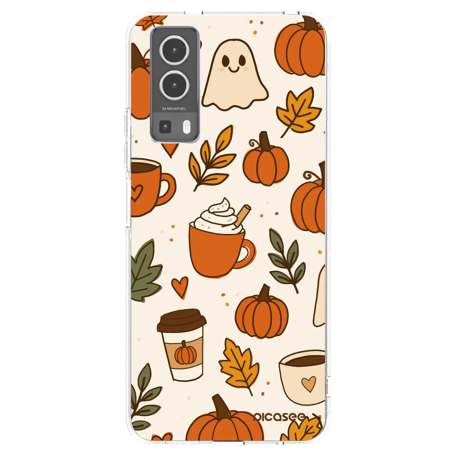 Picasee Vivo Y72 5G Hülle - Transparentes Silikon - Fall vibes