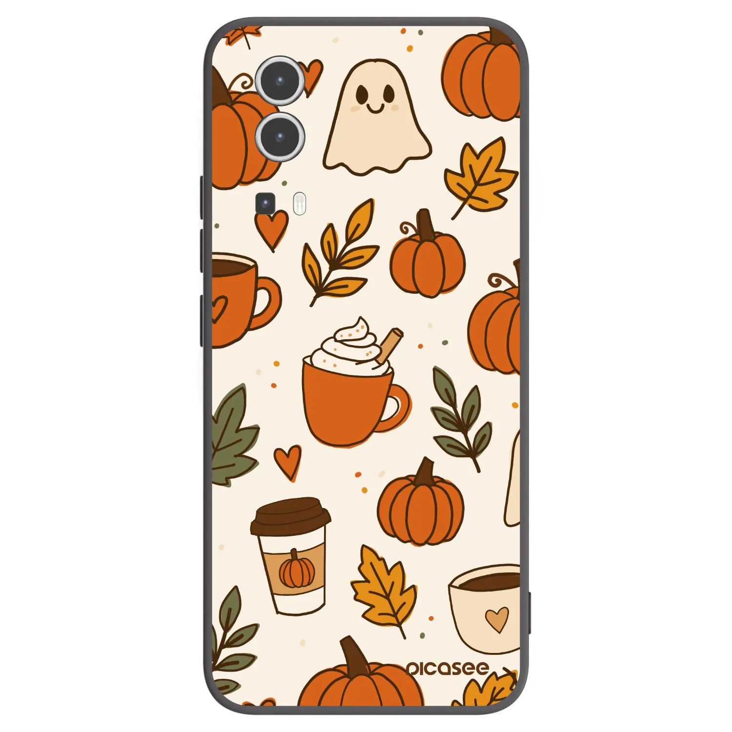 Picasee Vivo Y72 5G Hülle - Schwarzes Silikon - Fall vibes