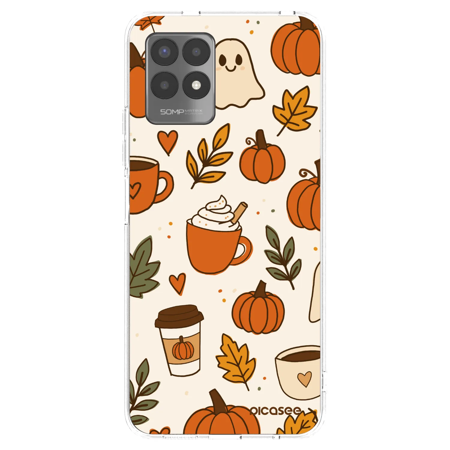 Picasee Realme 8i Hülle - Transparentes Silikon - Fall vibes