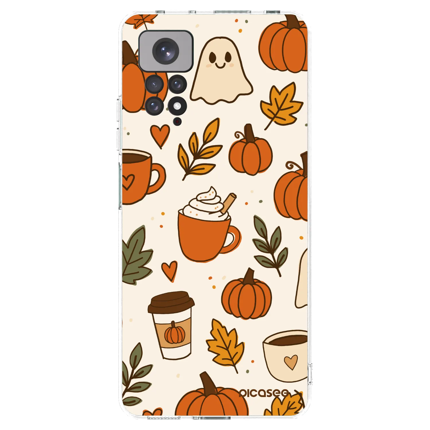 Picasee Xiaomi Redmi Note 11S 4G Hülle - Transparentes Silikon - Fall vibes