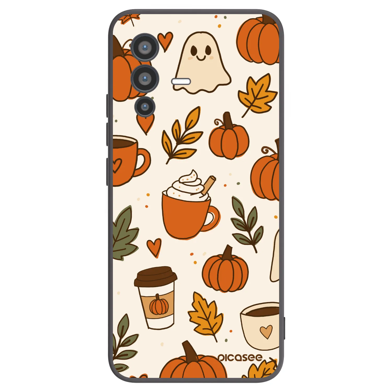 Picasee Vivo V23 5G Hülle - Schwarzes Silikon - Fall vibes