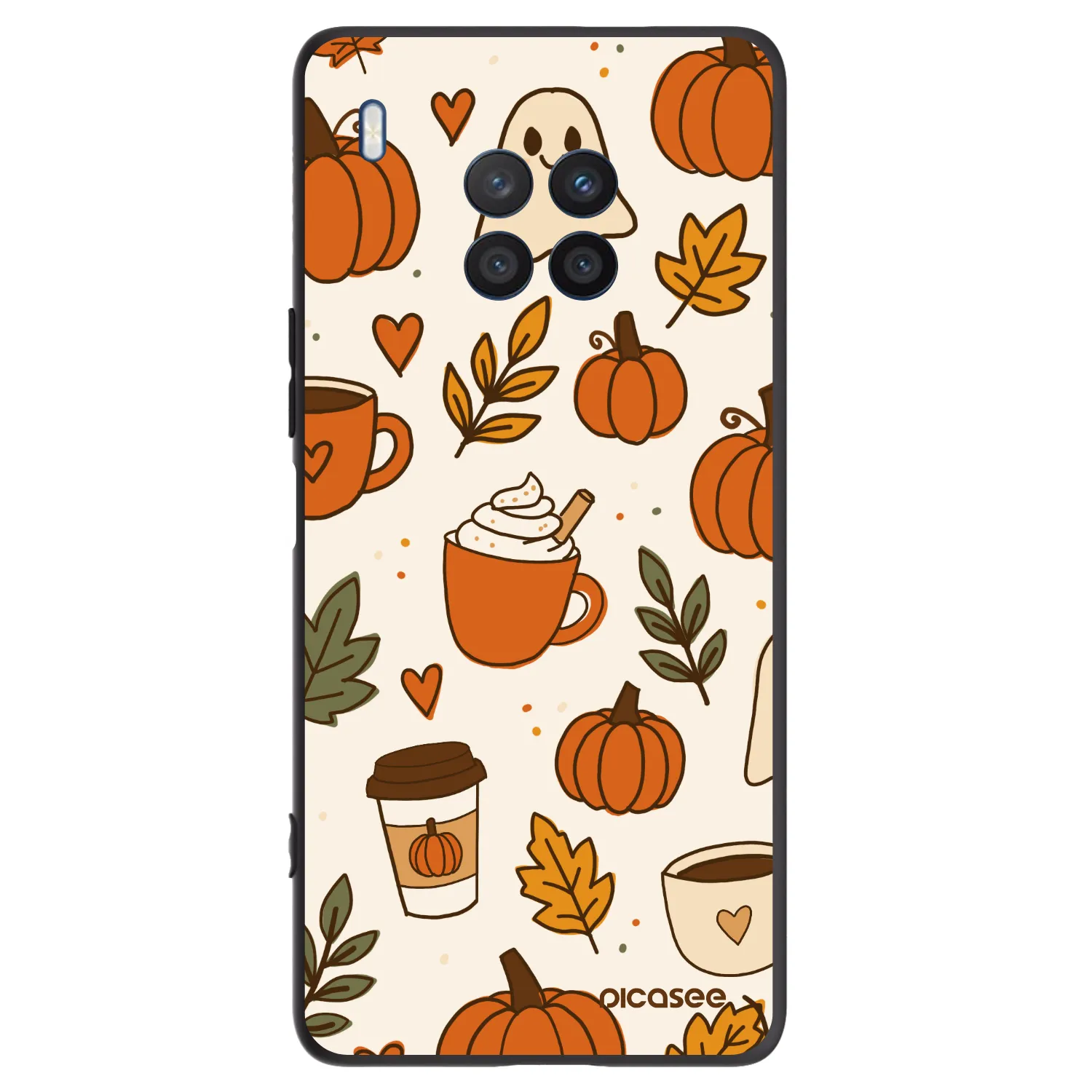 Picasee Honor 50 Lite Hülle - Schwarzes Silikon - Fall vibes