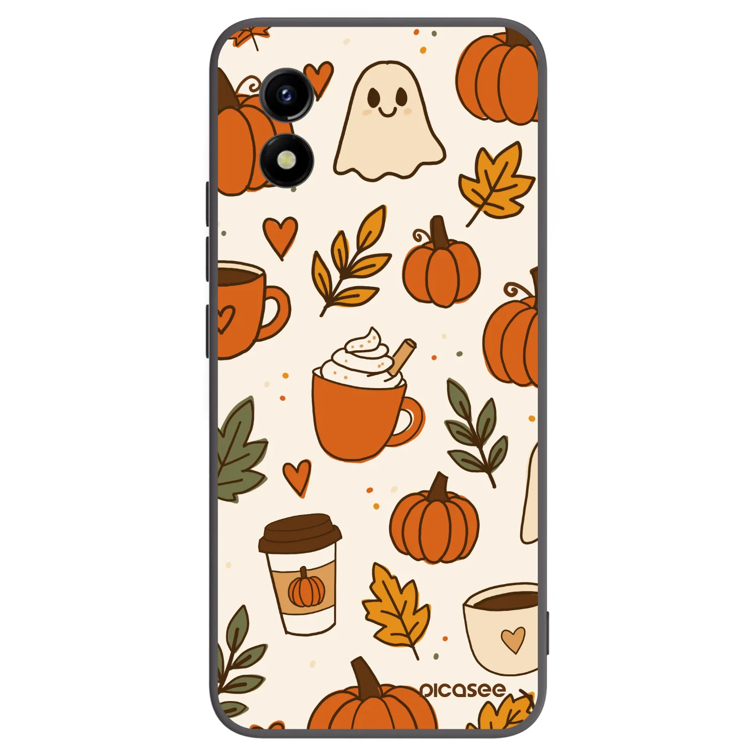 Picasee Vivo Y01 Hülle - Schwarzes Silikon - Fall vibes
